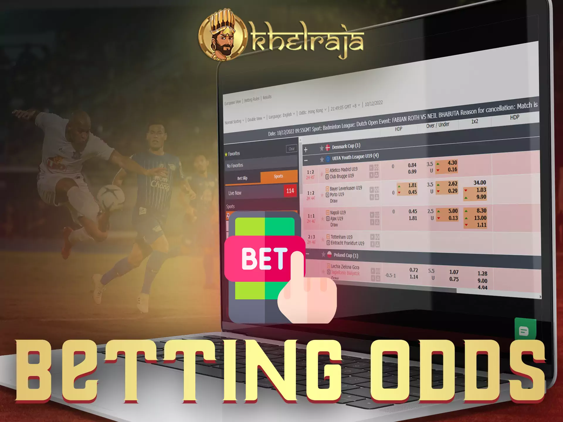 Khelraja provides good odds to users from India.