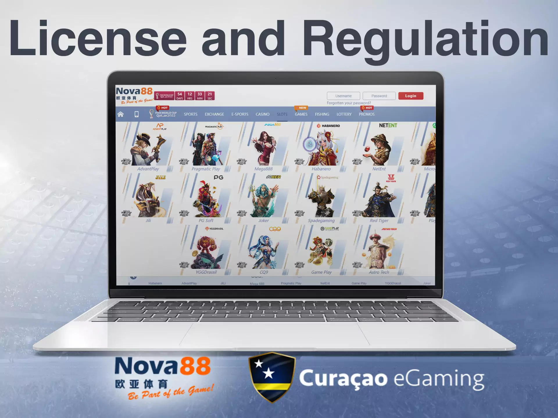 Nova88 works legally online since it has the Curacao Egaming license.