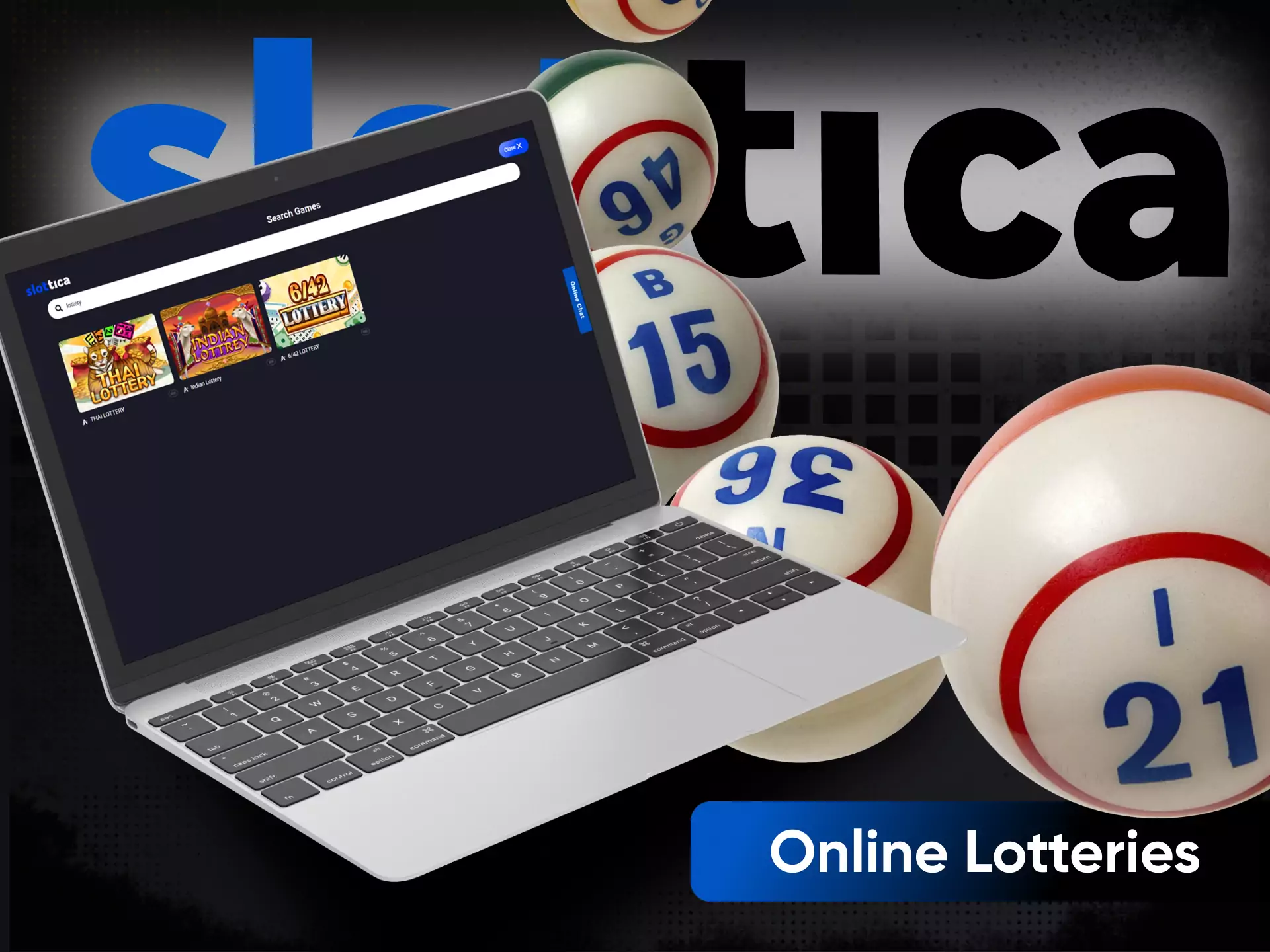 Besides betting and casino, you can buy lottery tickets on Slottica.