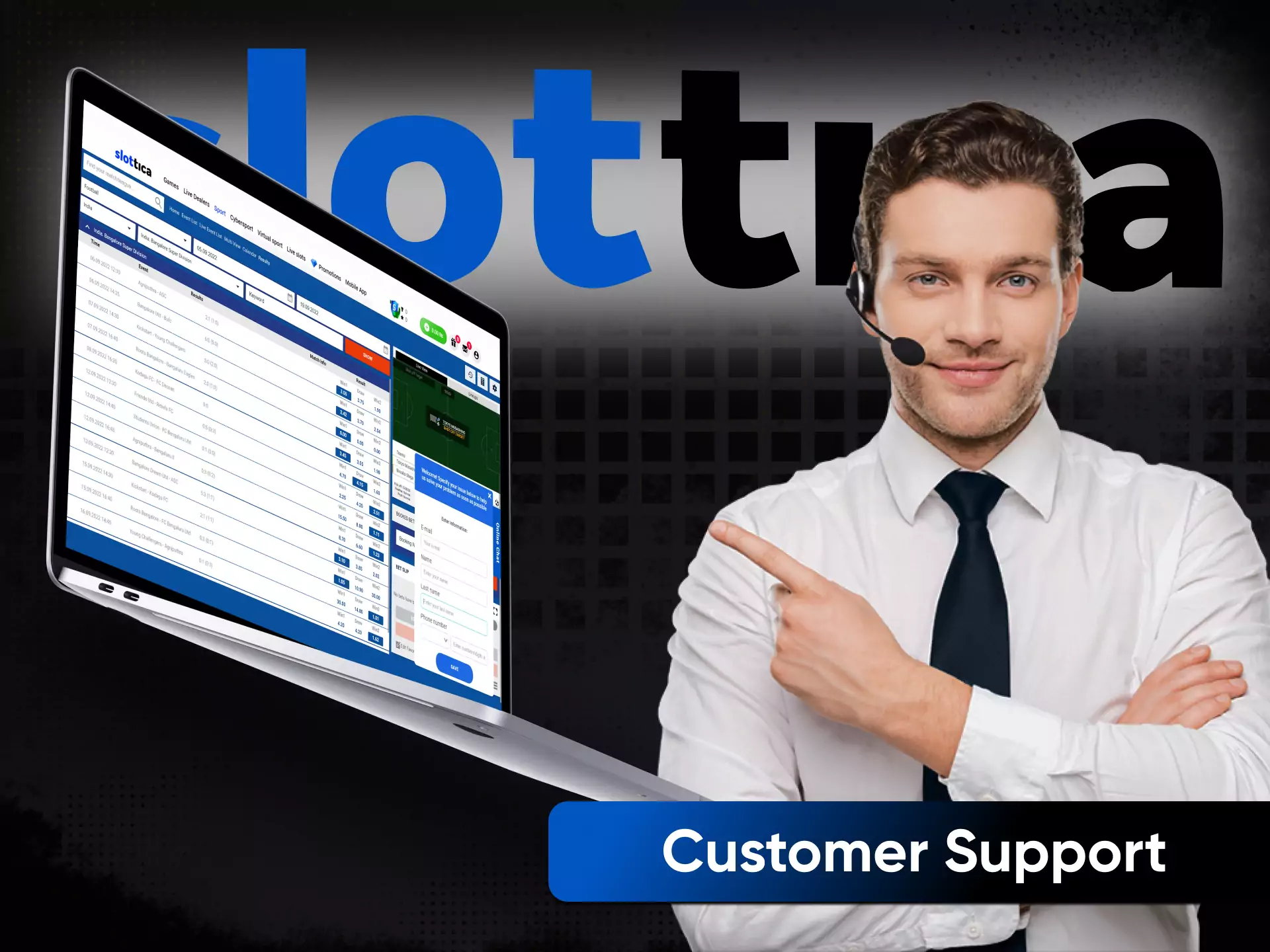 If you have questions, don't hesitate to ask Slottica customer support.