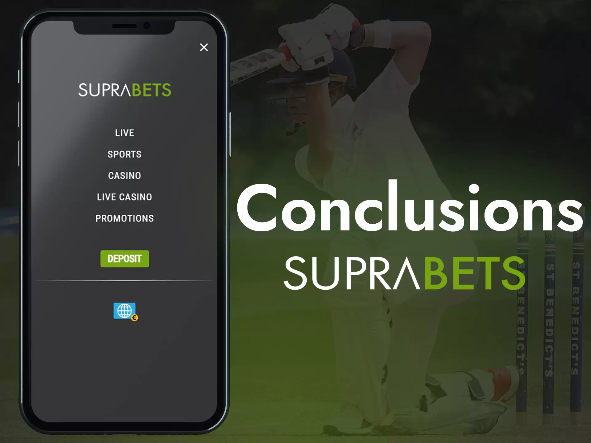 The fast Suprabets platform offers players simple controls and many features and bonuses.