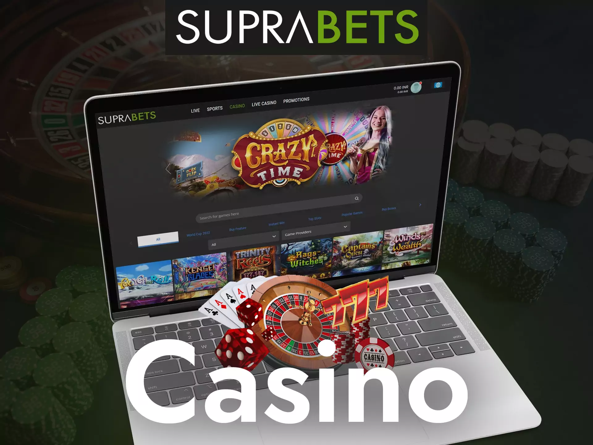 Try your luck at Suprabets Casino.