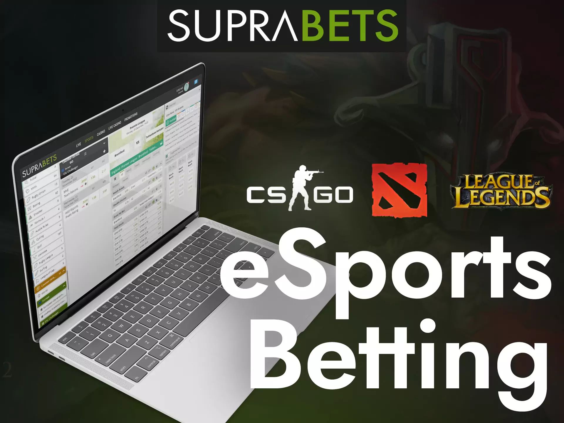 If you are a fan of esports, then place bets with Suprabets.