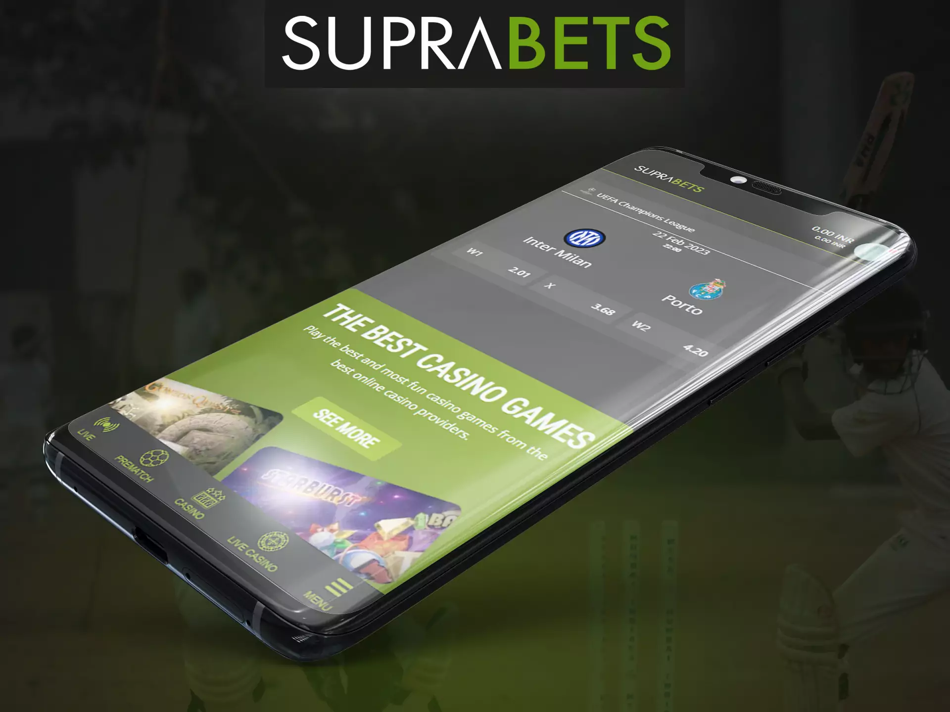 The mobile version of Suprabets is convenient and functional like other versions.