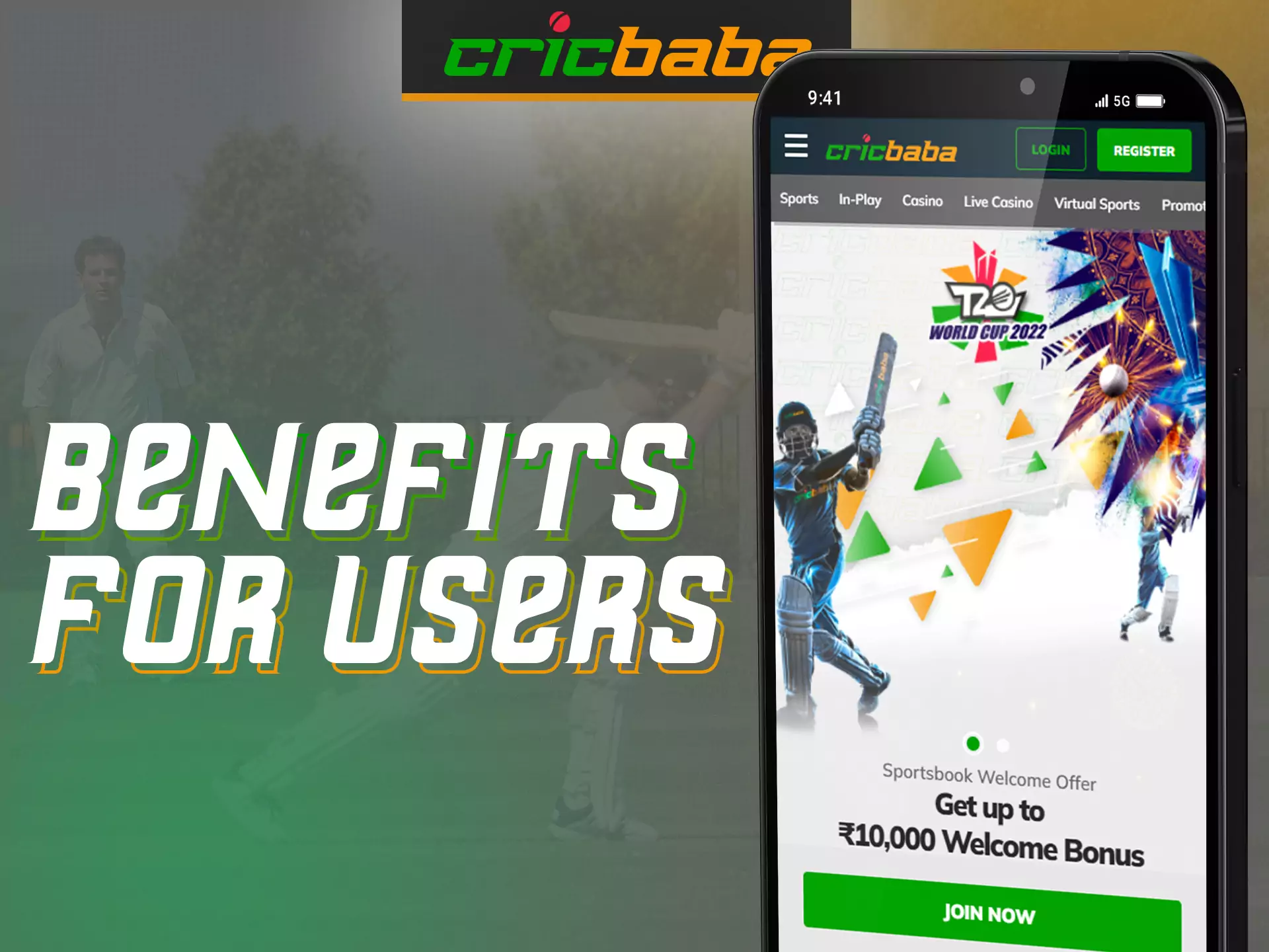 Cricbaba offers many benefits for users, join and play with pleasure.
