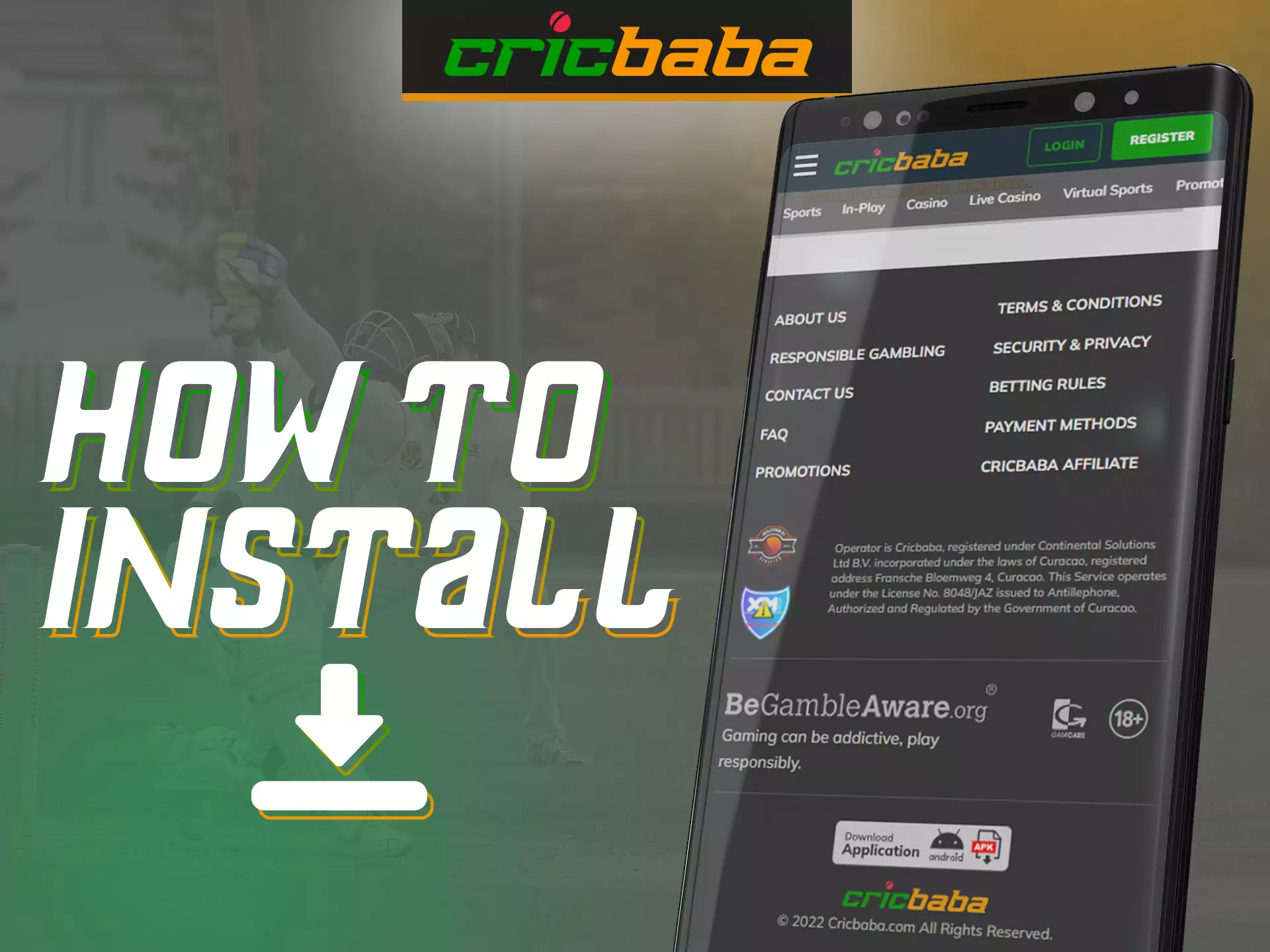 With this simple instruction, learn how to bet on Cricbaba.