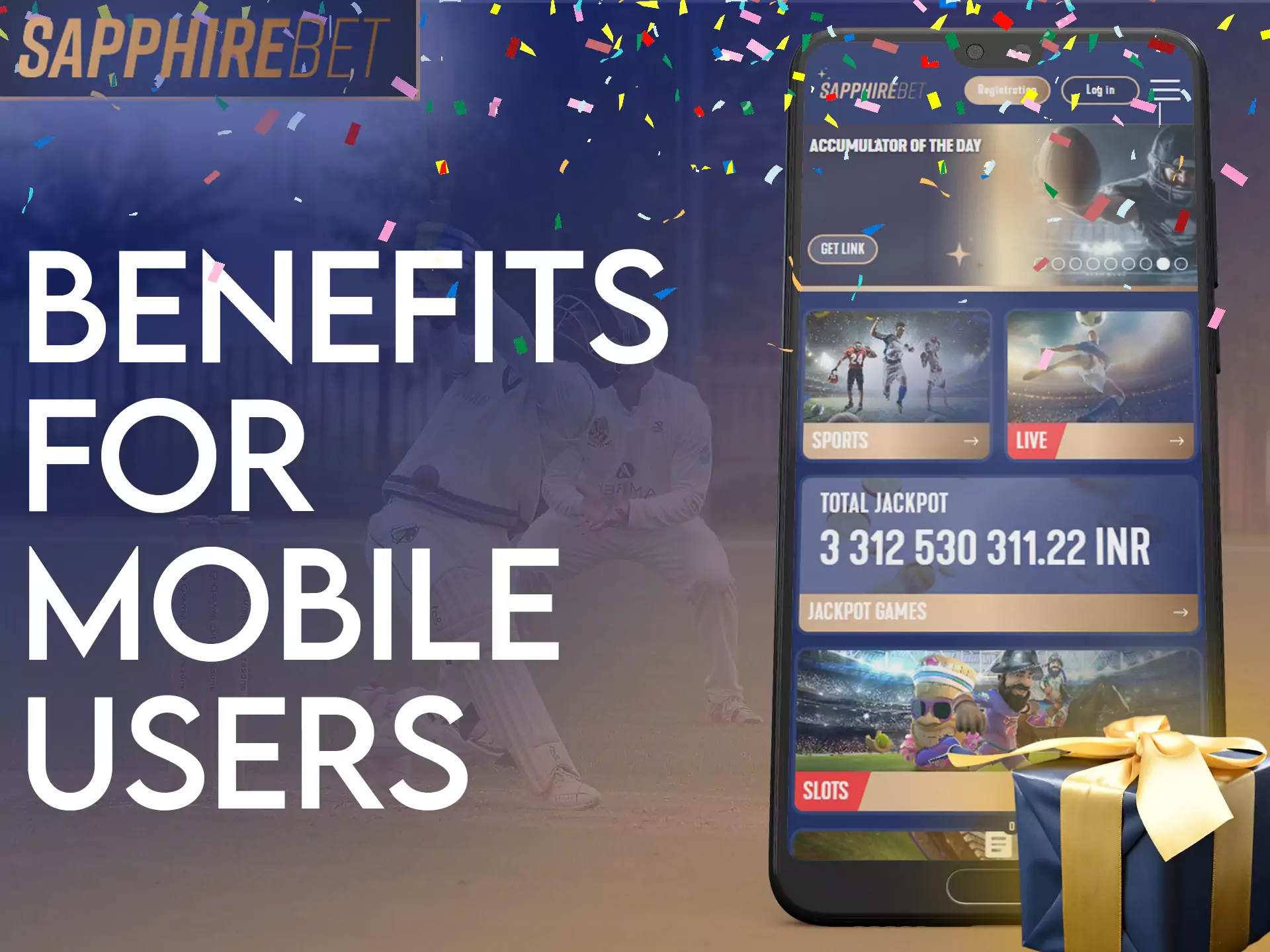 Sapphirebet offers interesting benefits to players who use the mobile app.