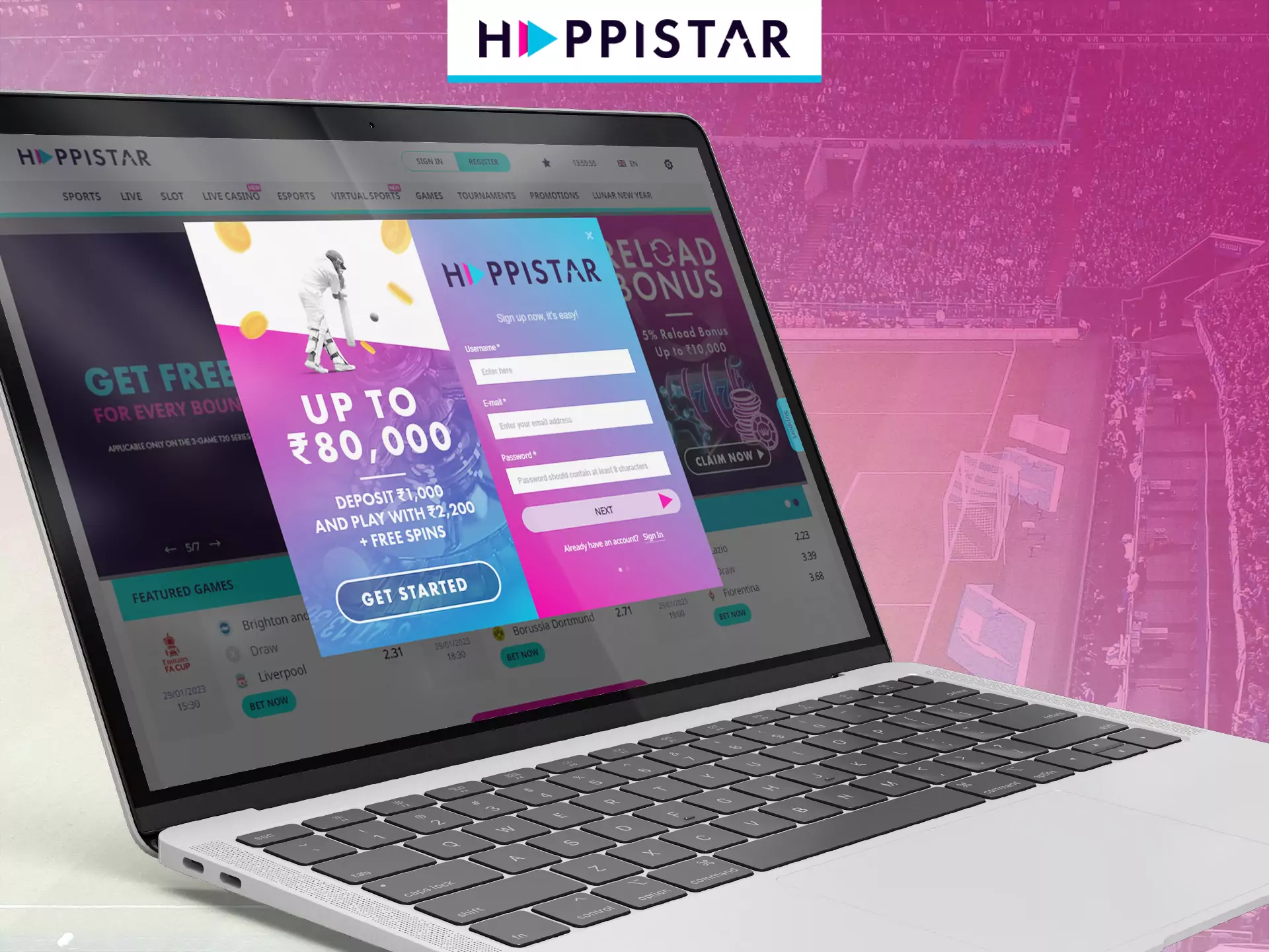 Create an account on Happistar if you want to join.
