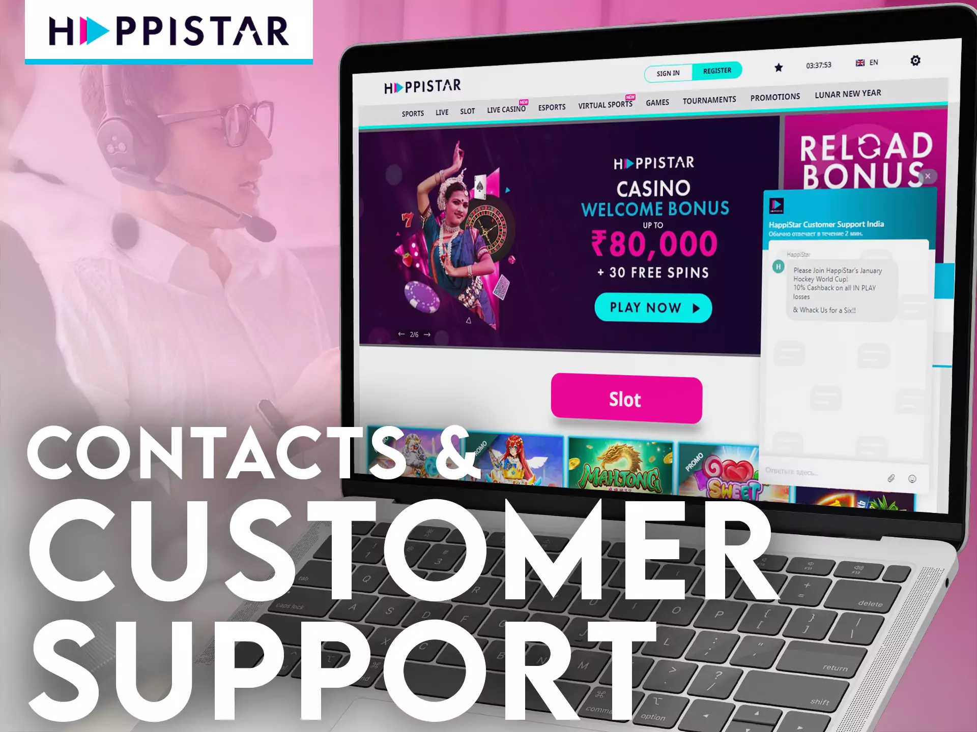 If you have questions about Happistar, ask a manager in the chat.