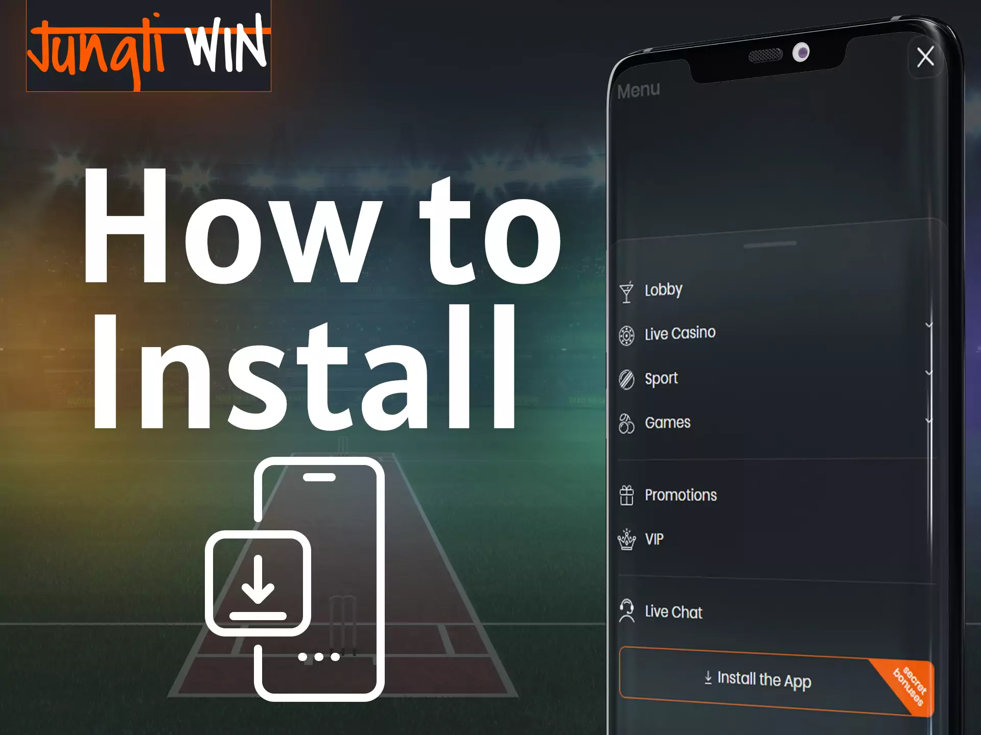 With this instruction, easily install the Jungliwin app and have fun playing.