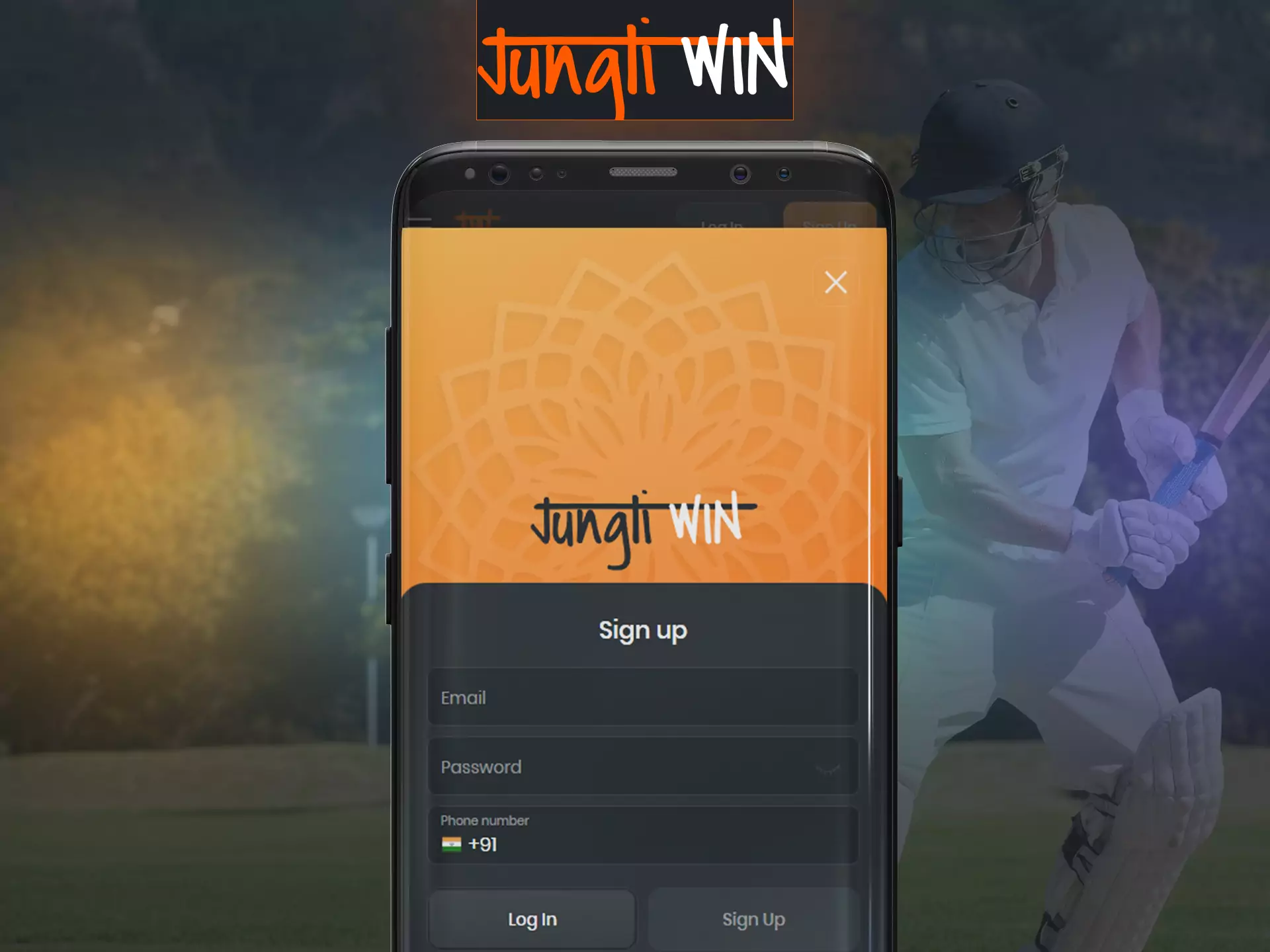 Go through a simple registration in the Jungliwin application and use all the advantages of the service.