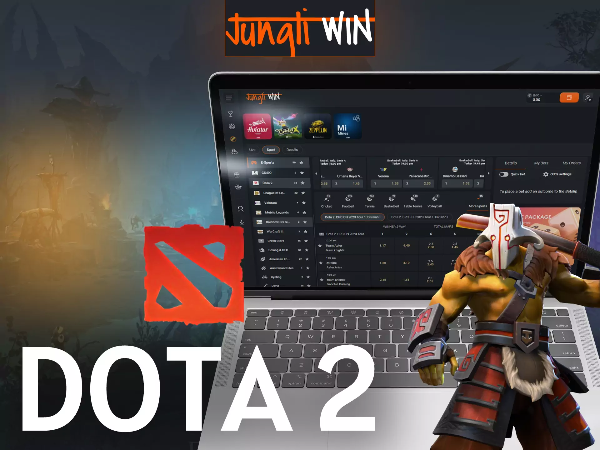 If you are a fan of Dota 2 with Jungliwin, place bets on .