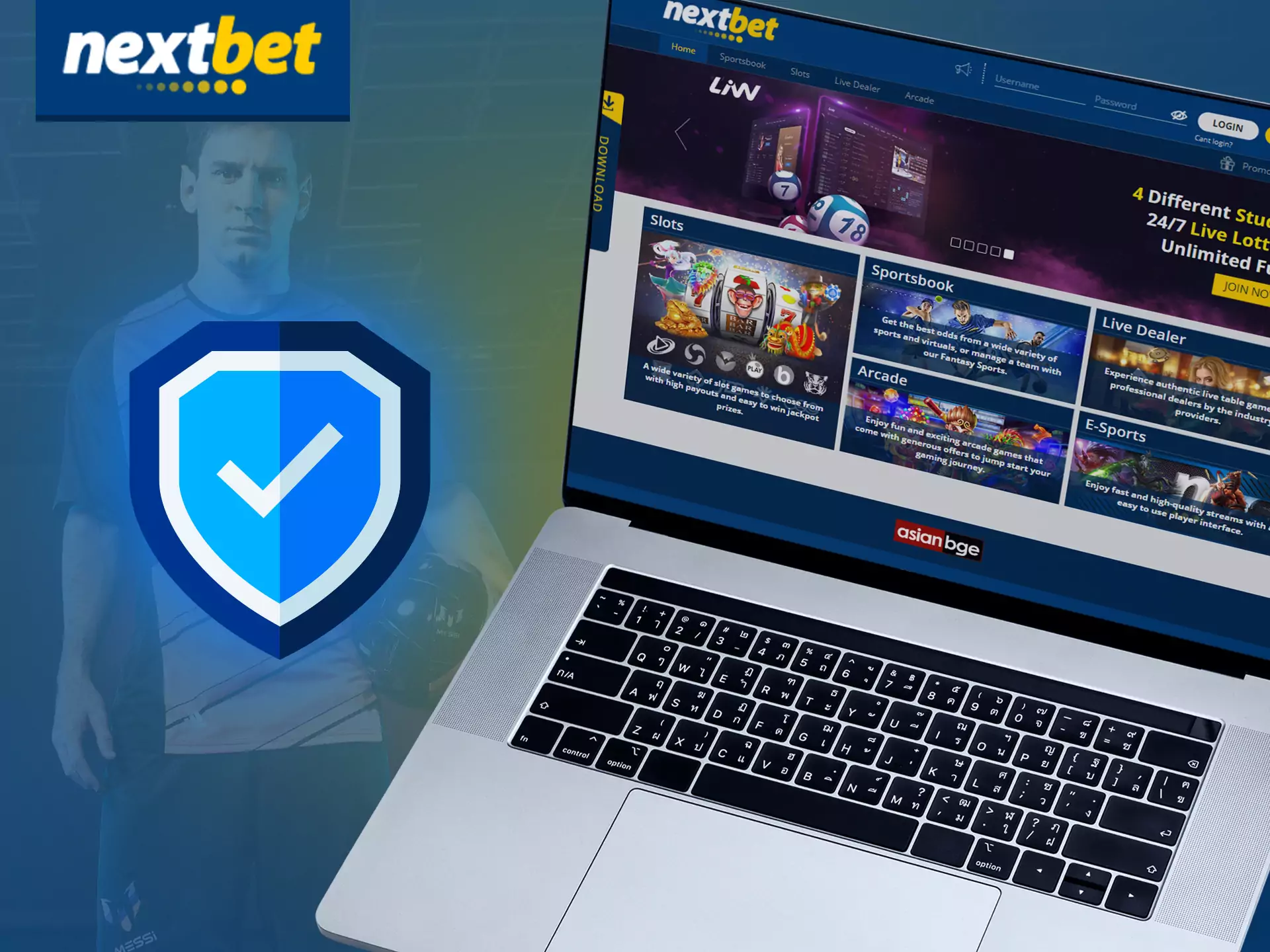 Nextbet service is safe for users and your data is secure.