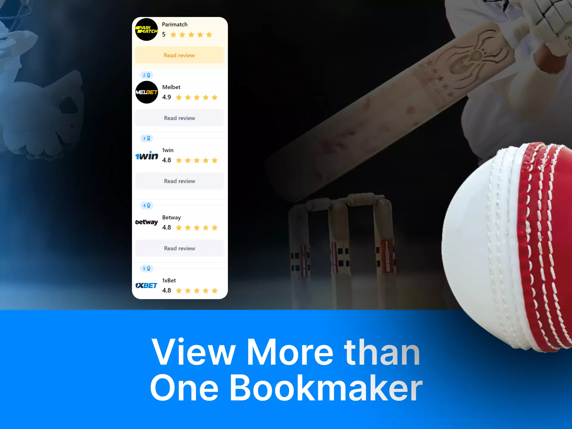 Research different bookmakers and choose the best one to make your bet.