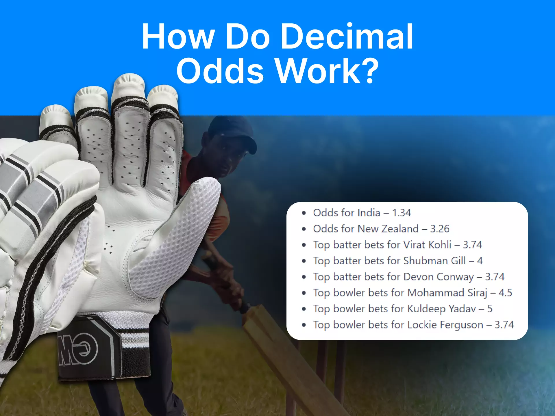 Learn how decimal odds work and what they affect in betting.
