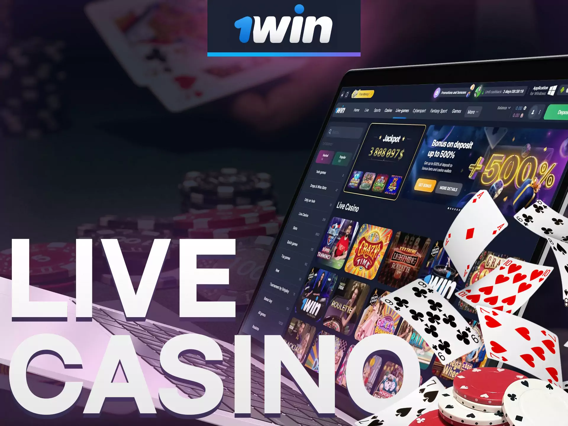 Watch and play at 1win online casino.