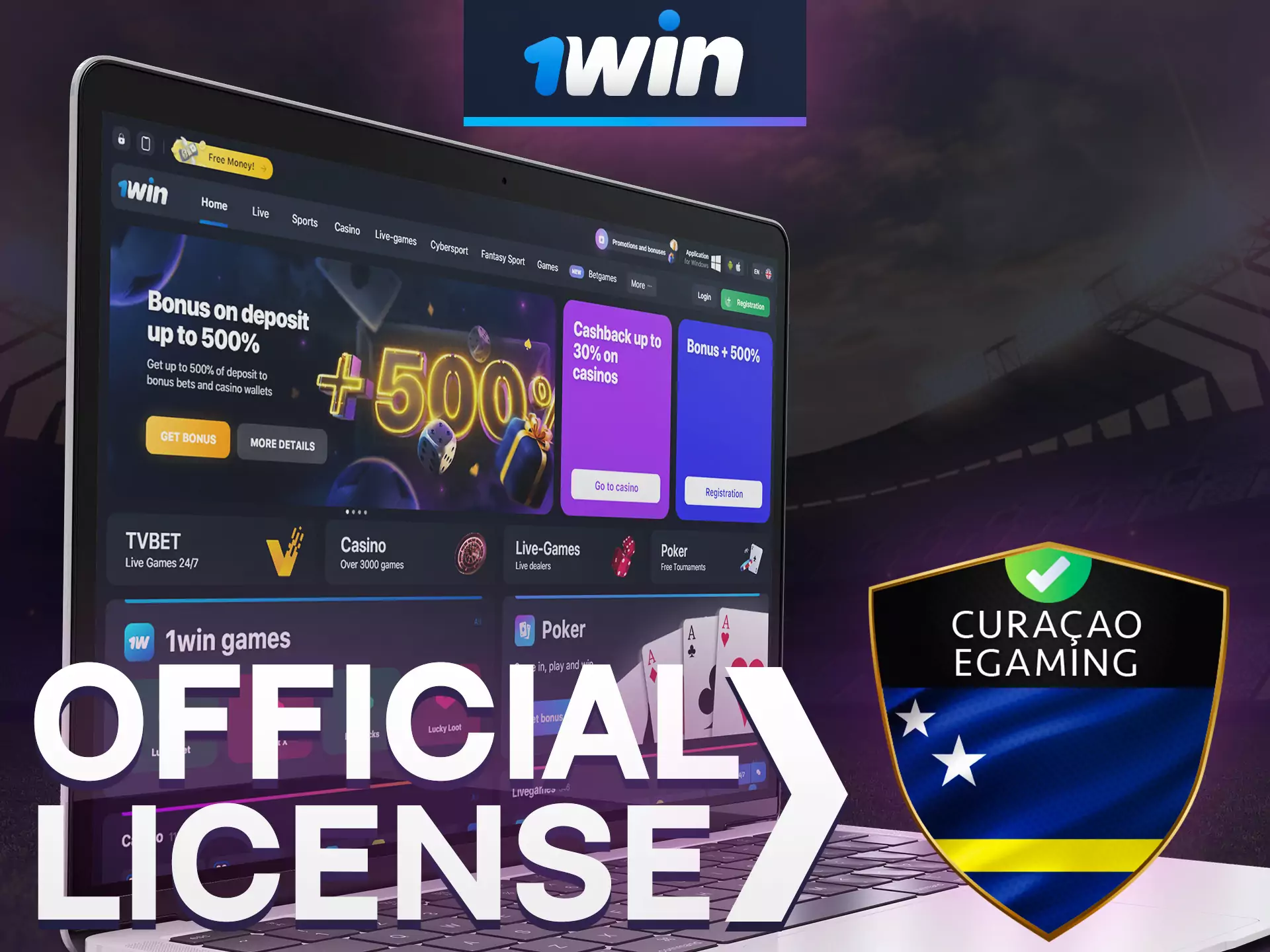 1win betting company supports all of the licenses.