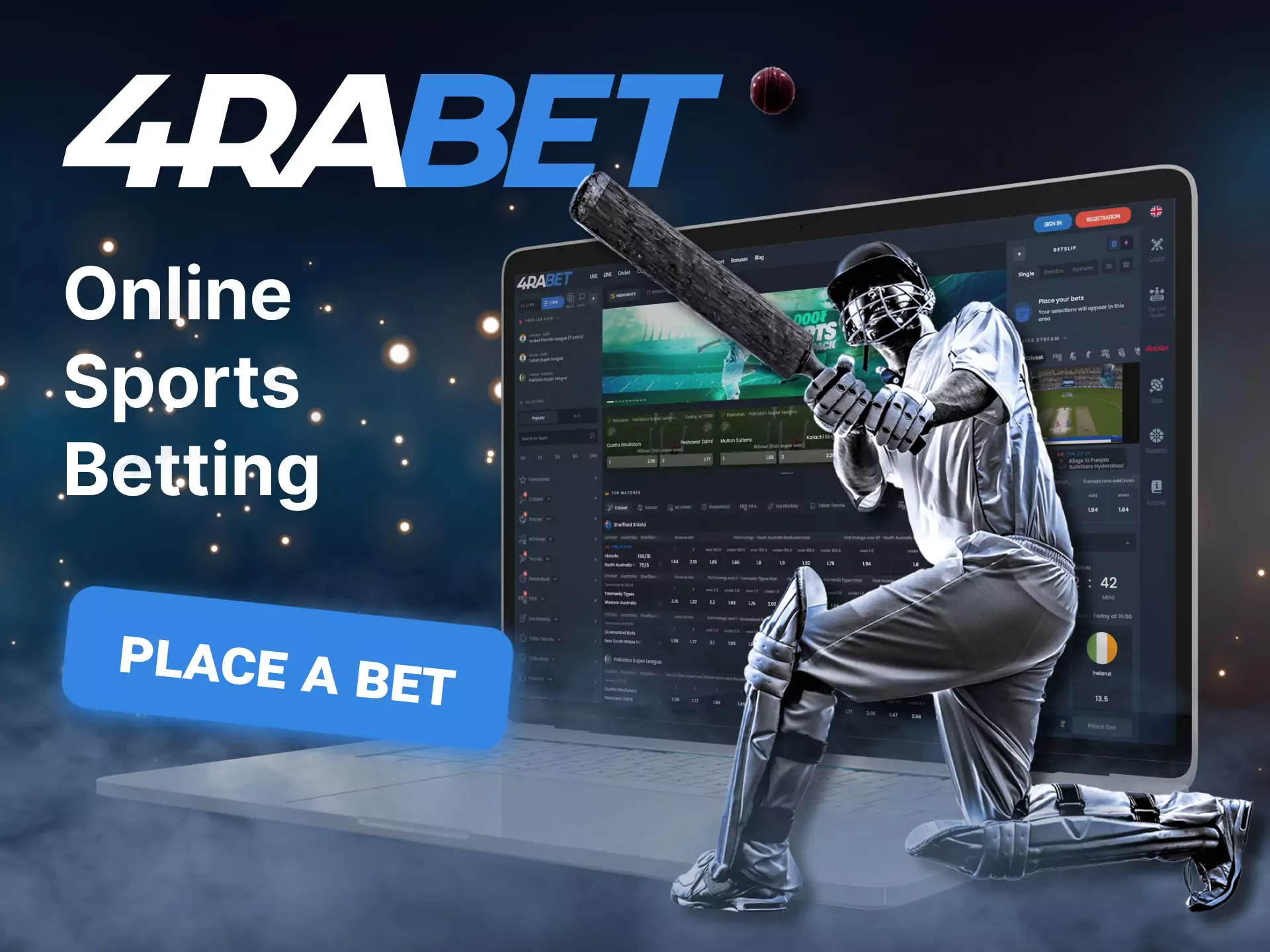 Bet on cricket, soccer, basketball and other sports at 4rabet.