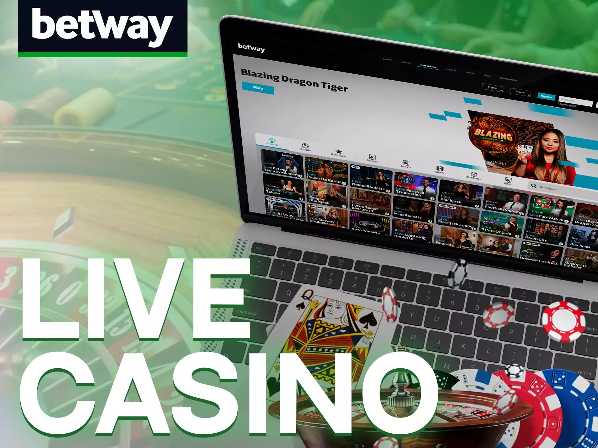 Play Betway casino with real people.