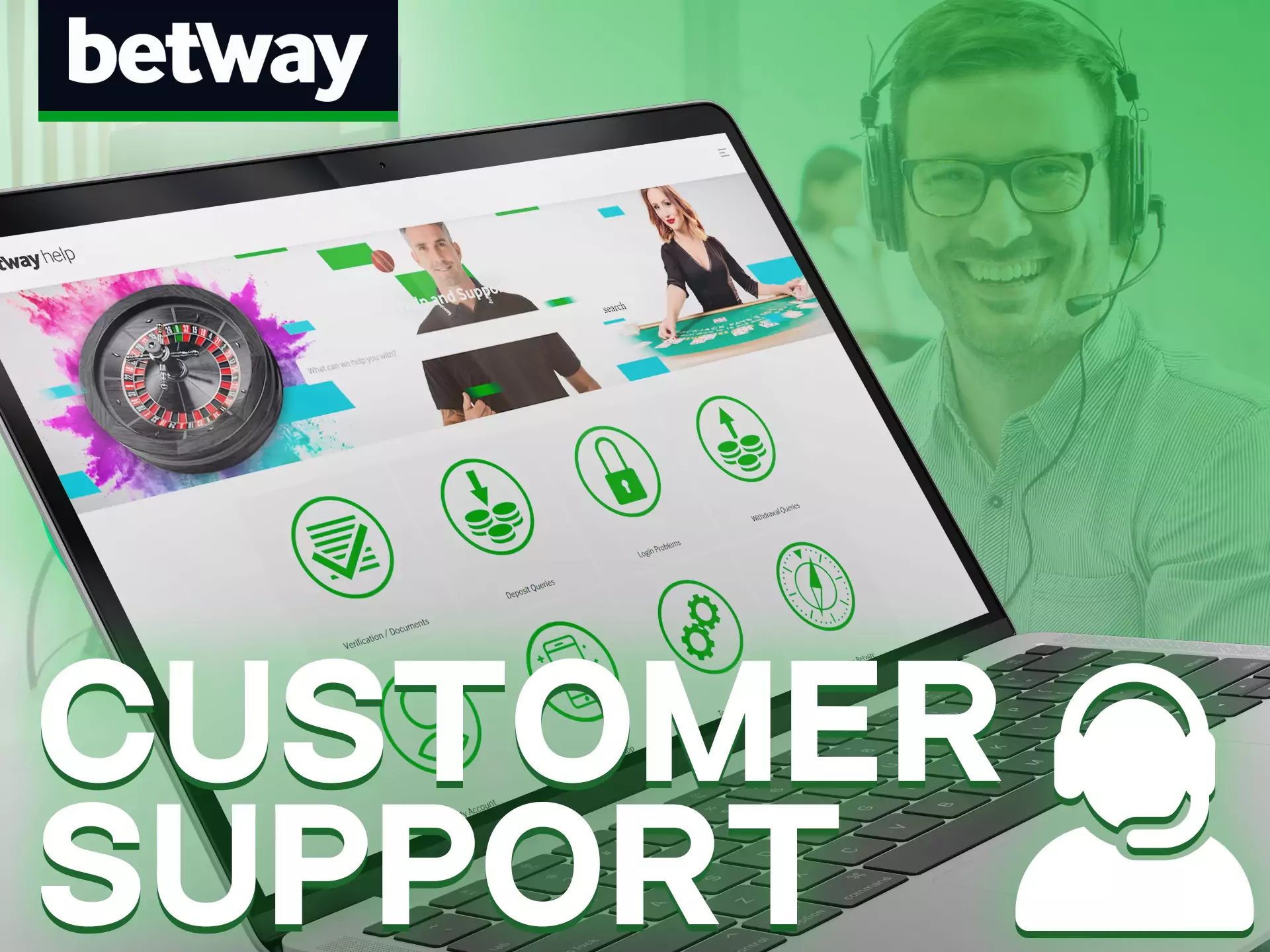 Ask any question to Betway support.