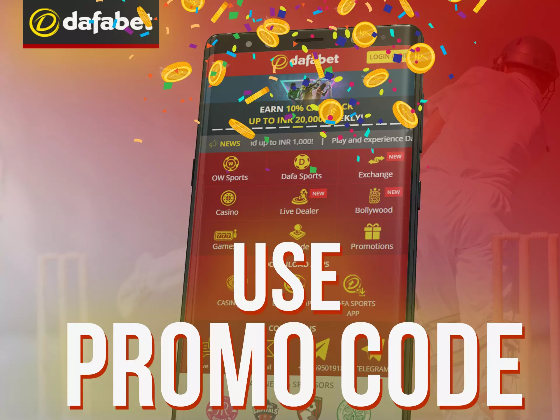 Claim your reward after using Dafabet promocode.