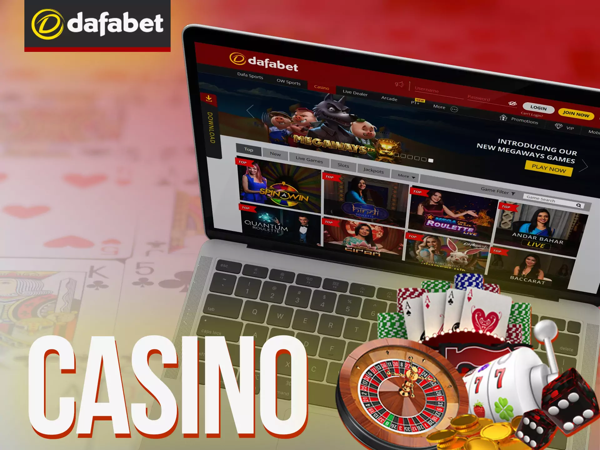 Have fun playing baccarat, poker and other games at Dafabet Casino.
