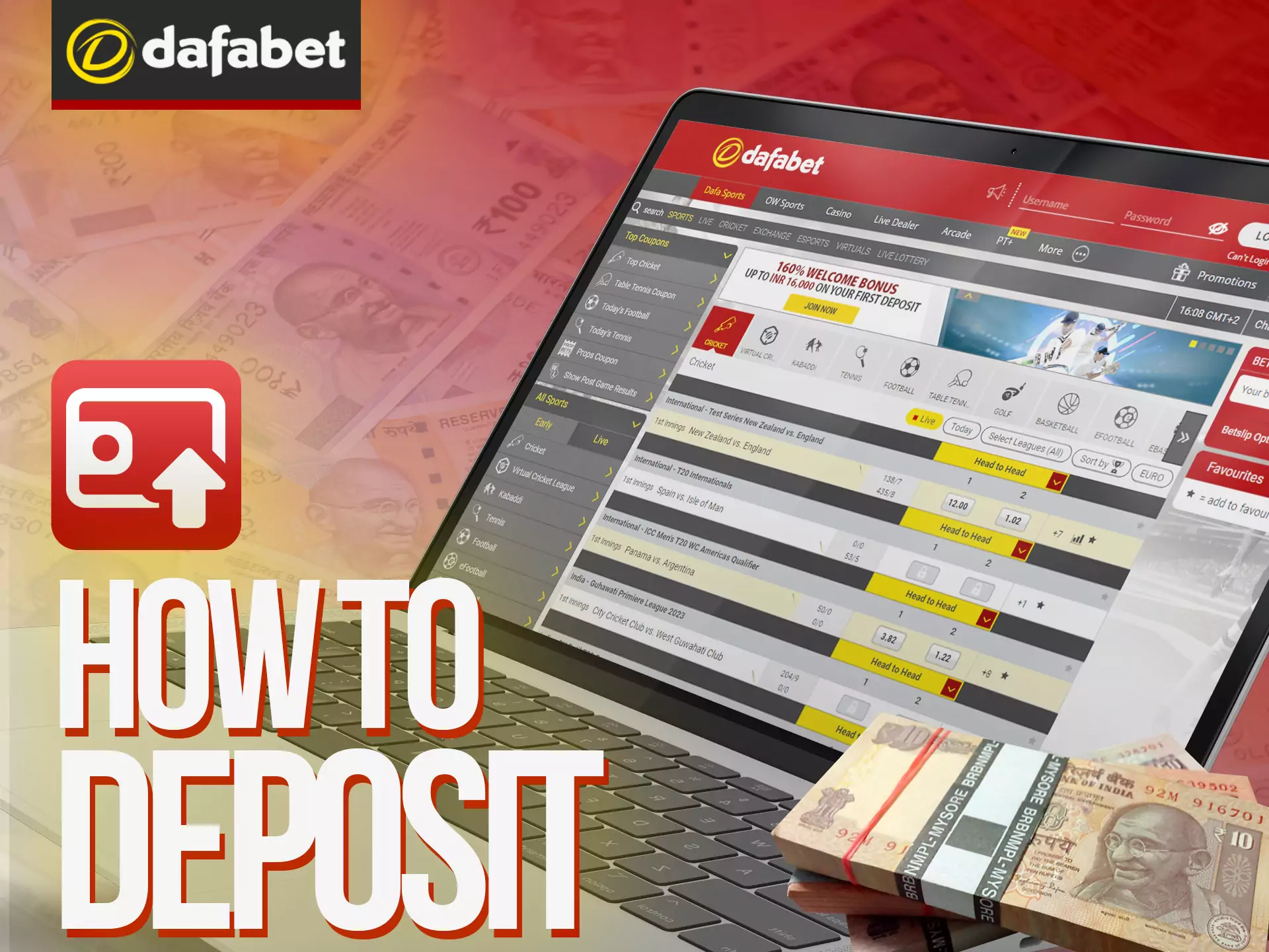 Find out how you can deposit money into your Dafabet account.
