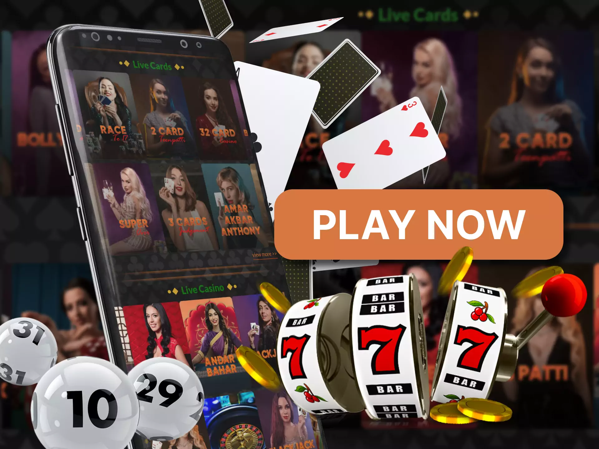 In the Fairplay app, play a variety of casino games.