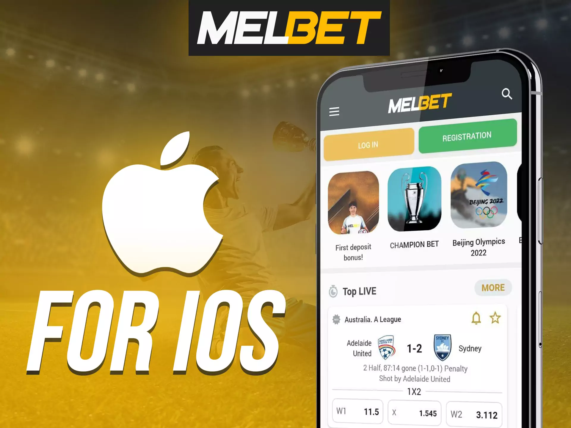 You can install Melbet app on any of your iOS device.