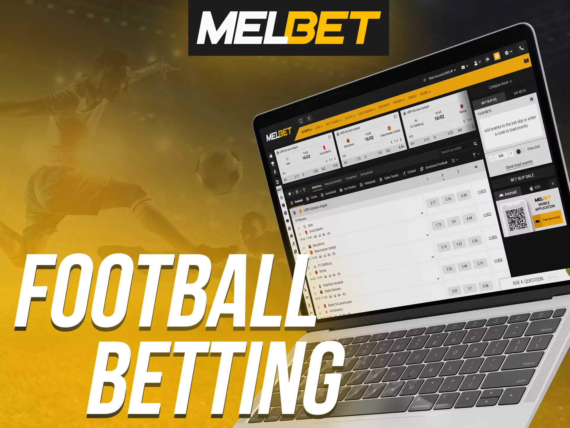 Bet on legendary football players at Melbet.