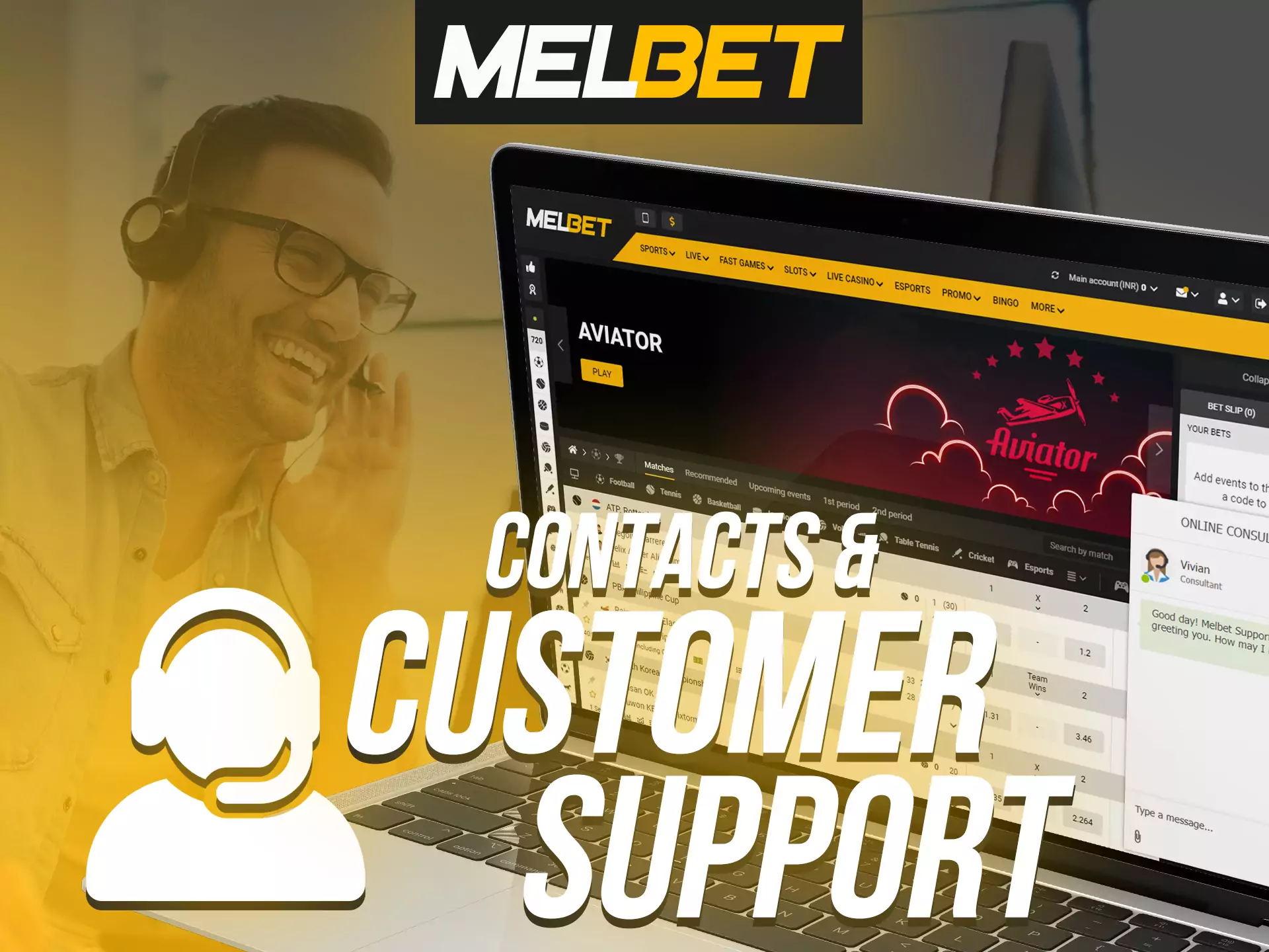 Ask any question to Melbet support if you struggle with something.