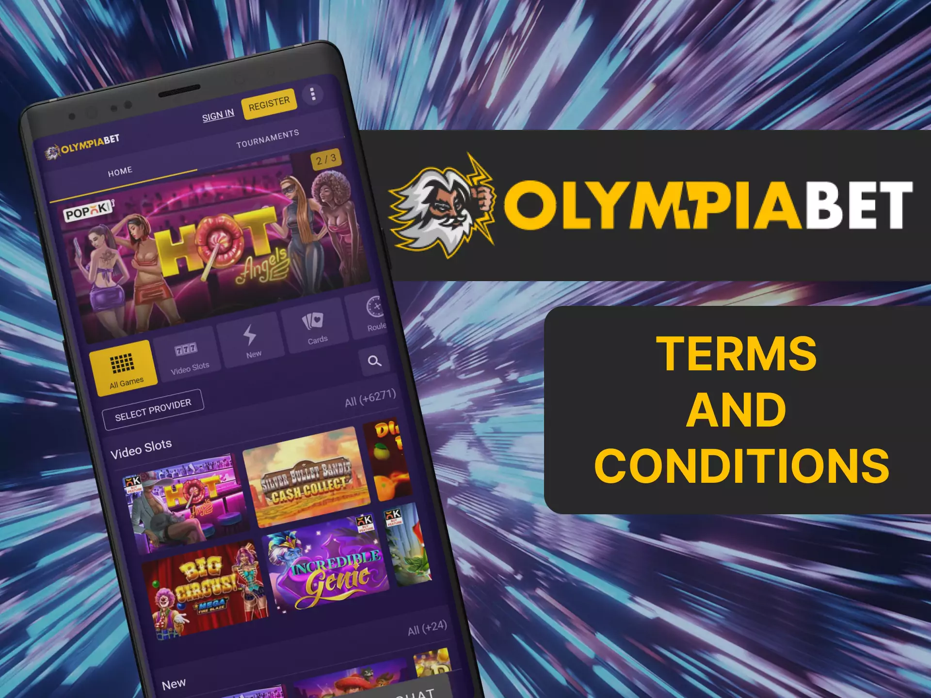 Check out the terms and conditions of Olympiabet.