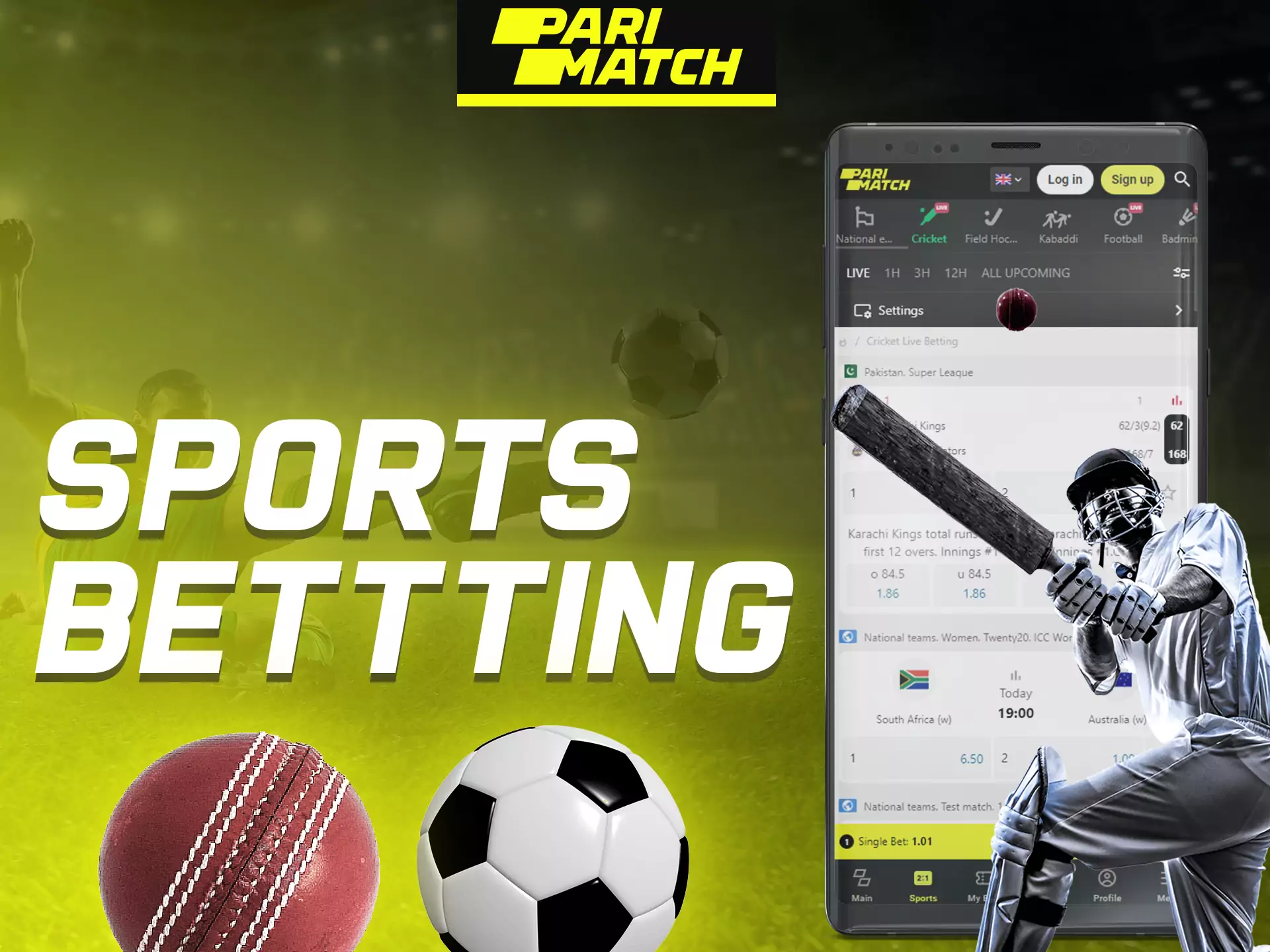 Bet on sports with Parimatch app.