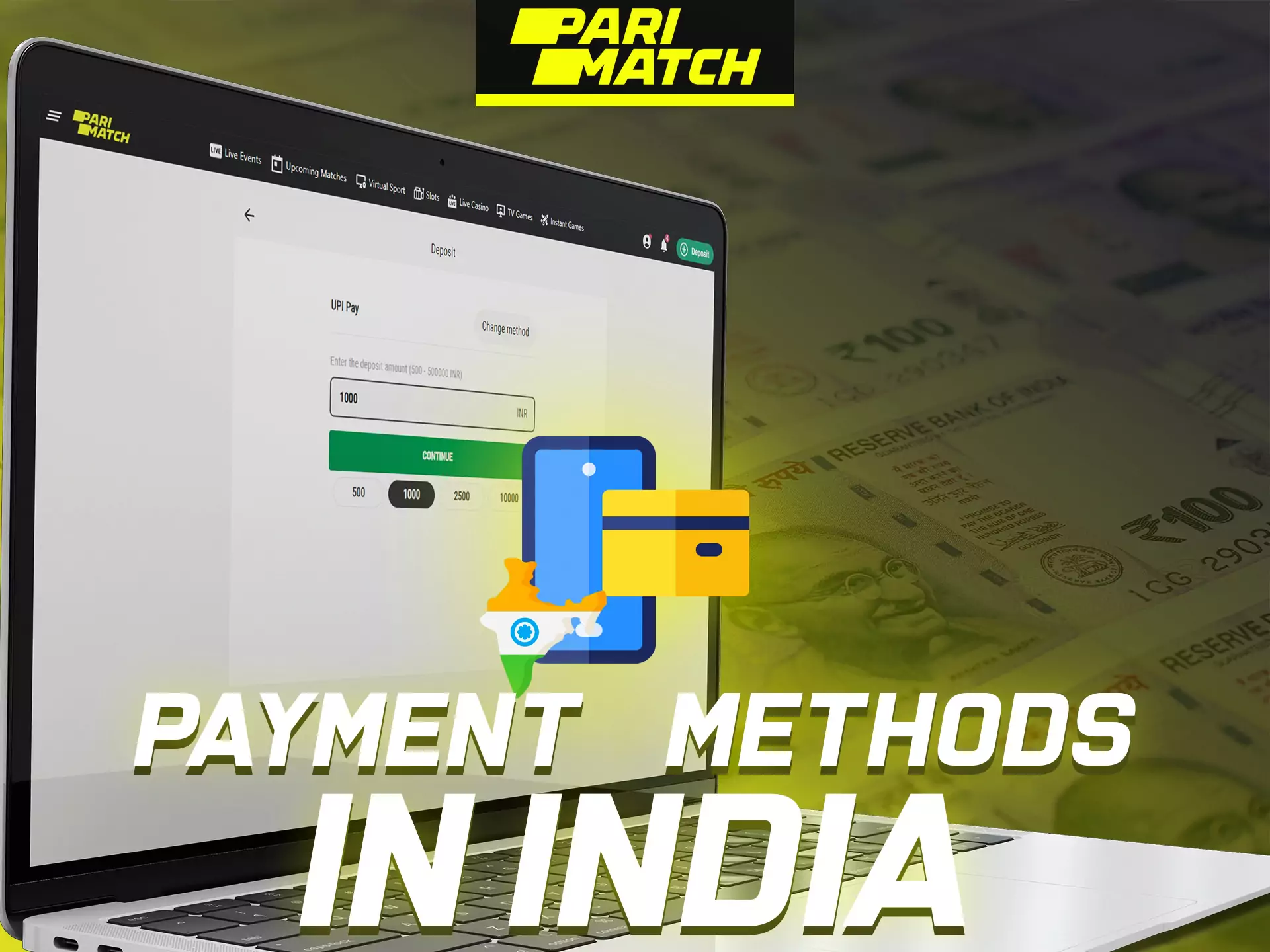 Learn more about different payment methods at Parimatch.