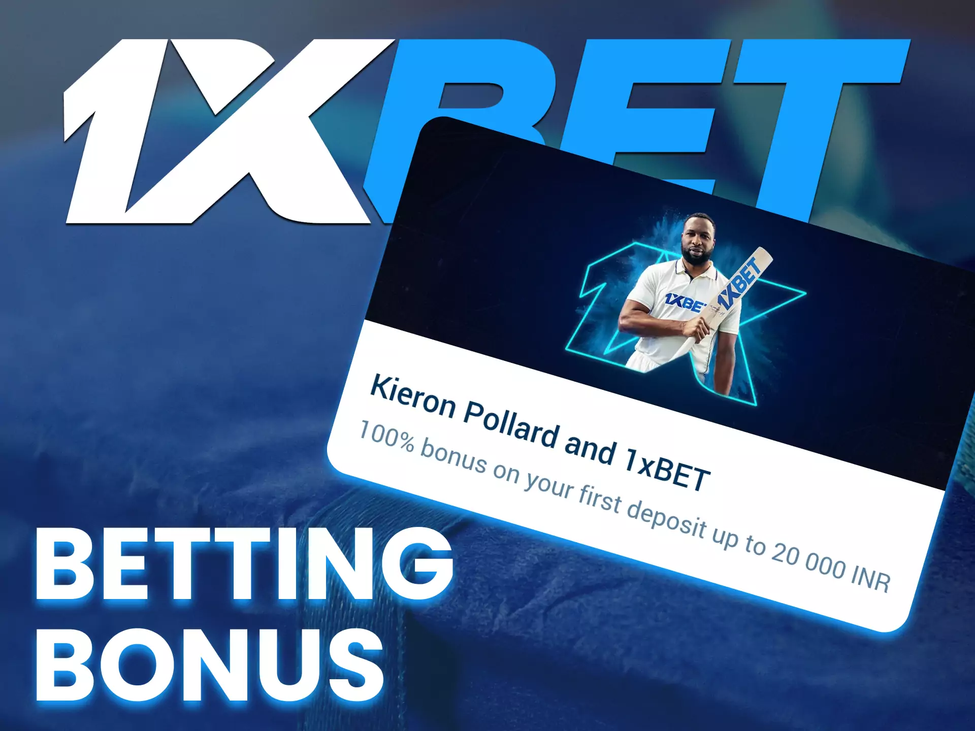 At 1xBet, make your first deposit and get a bonus.