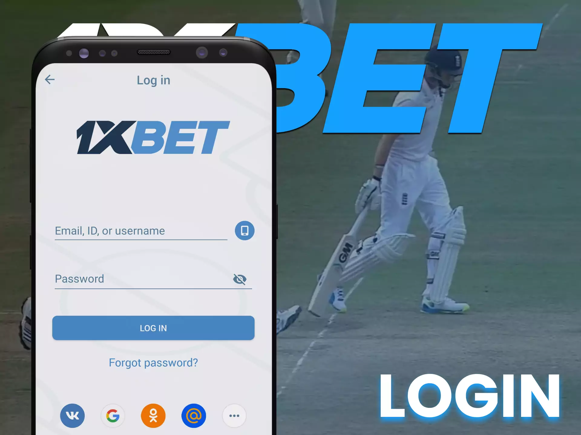 Go through a simple login on 1xBet to use all the features.