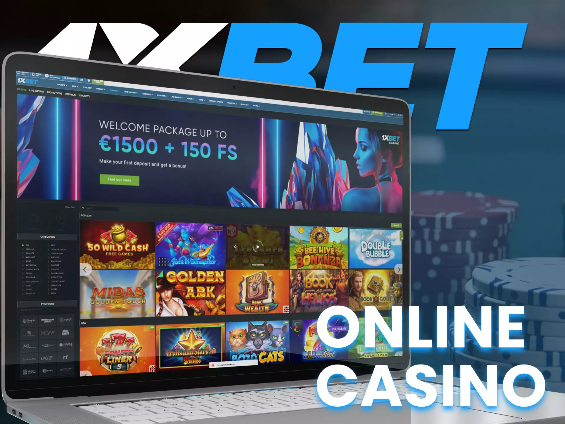 At 1XBET play online casino.