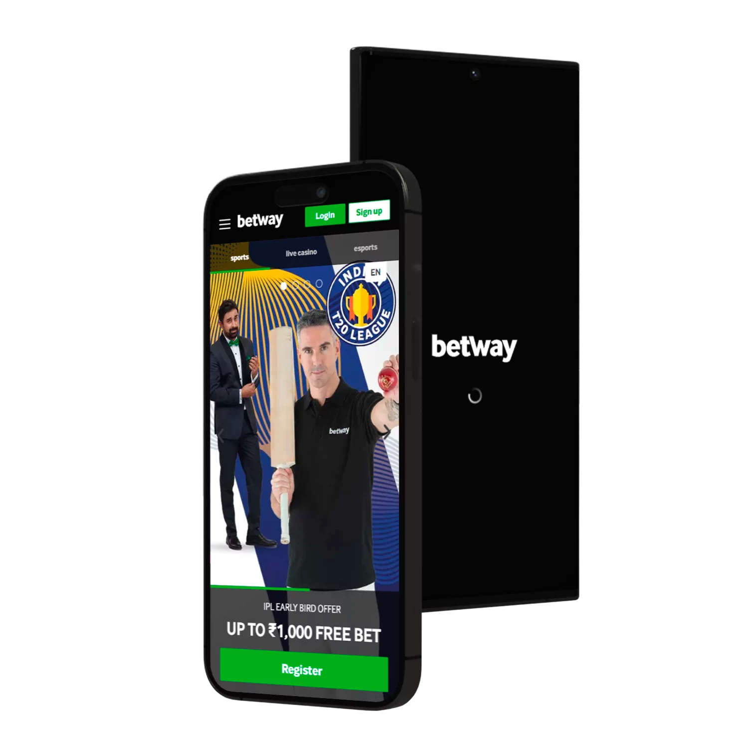 You can place bets and win real money in the Betway app.
