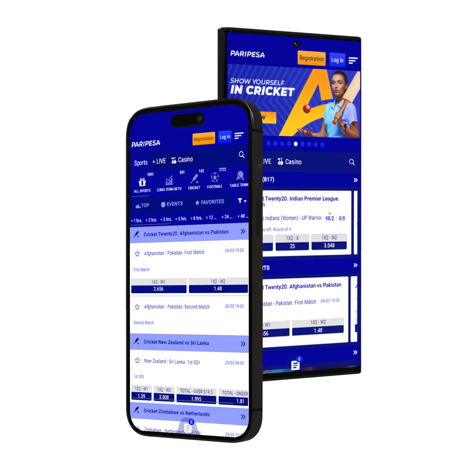 You can place bets and win real money in the Paripesa app.