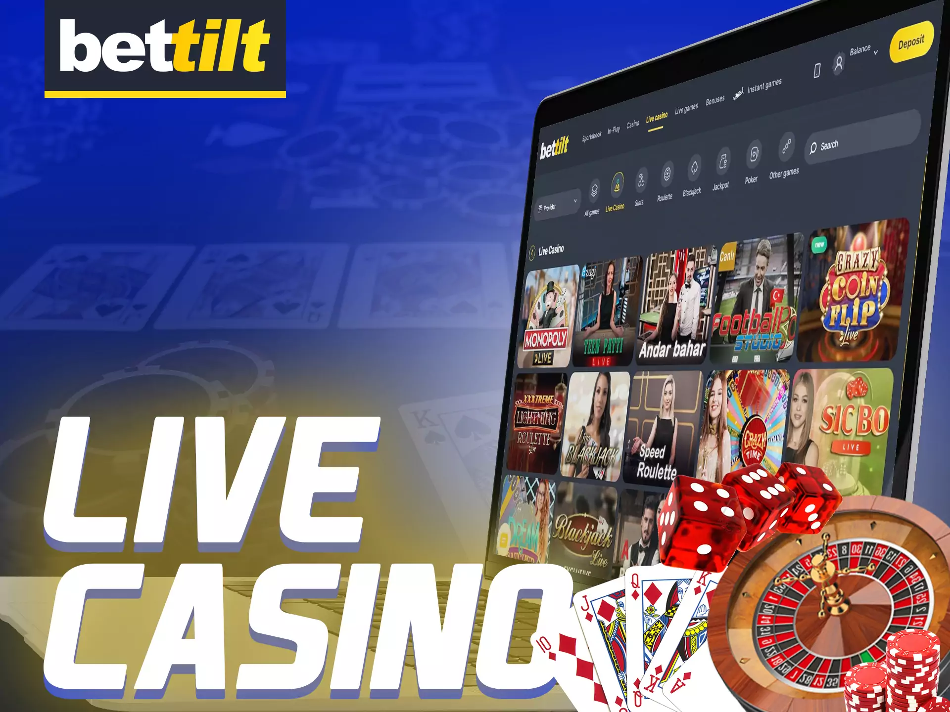 At Bettilt, play live casino games with real dealers.