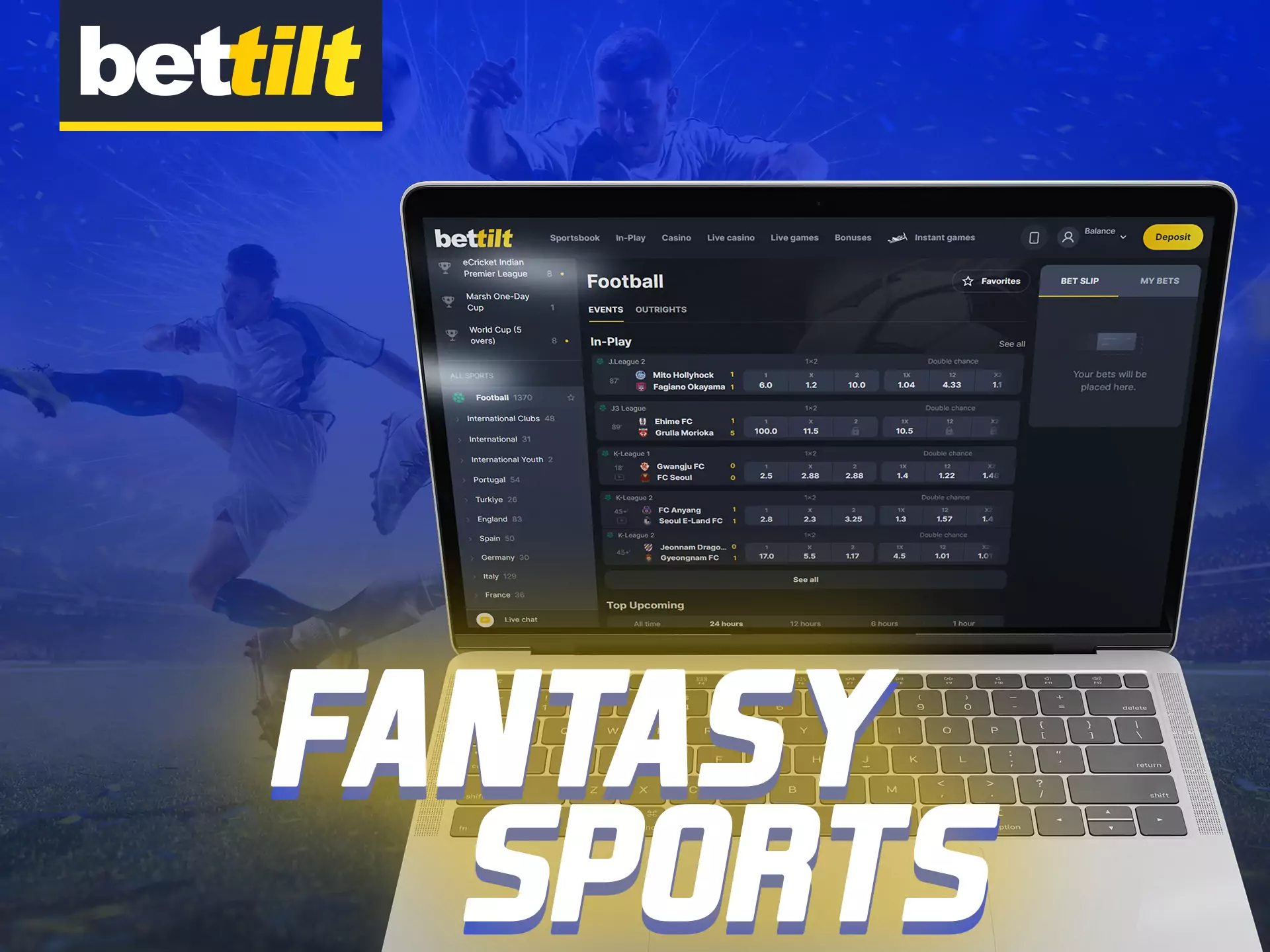 At Bettilt you have the opportunity to bet on fantasy sports.