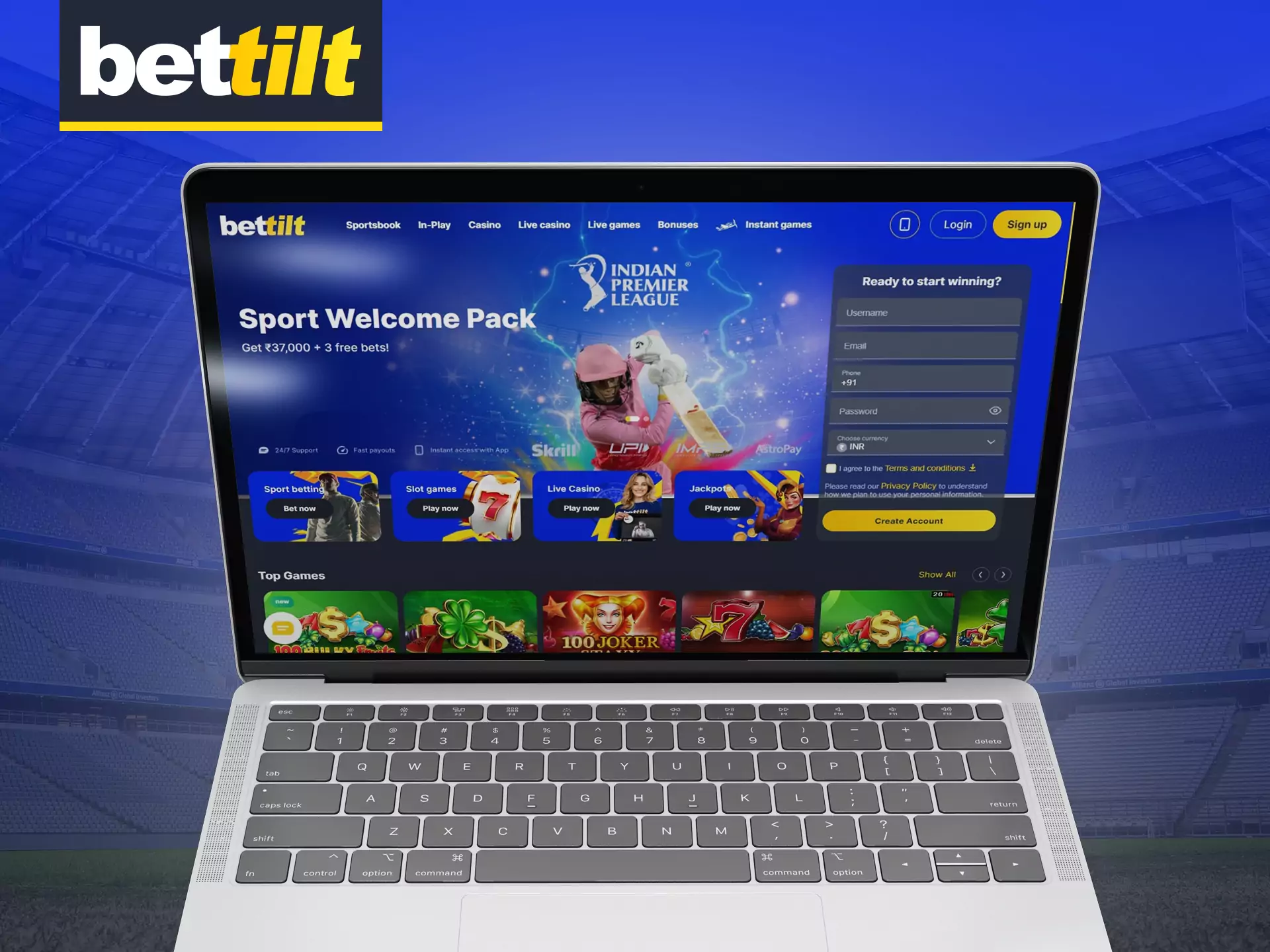 Place bets and play on your personal computer with Bettilt.
