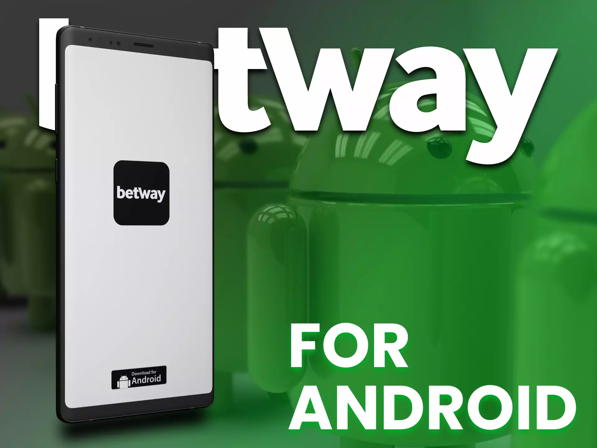 The Betway app can be installed on your Android phone.