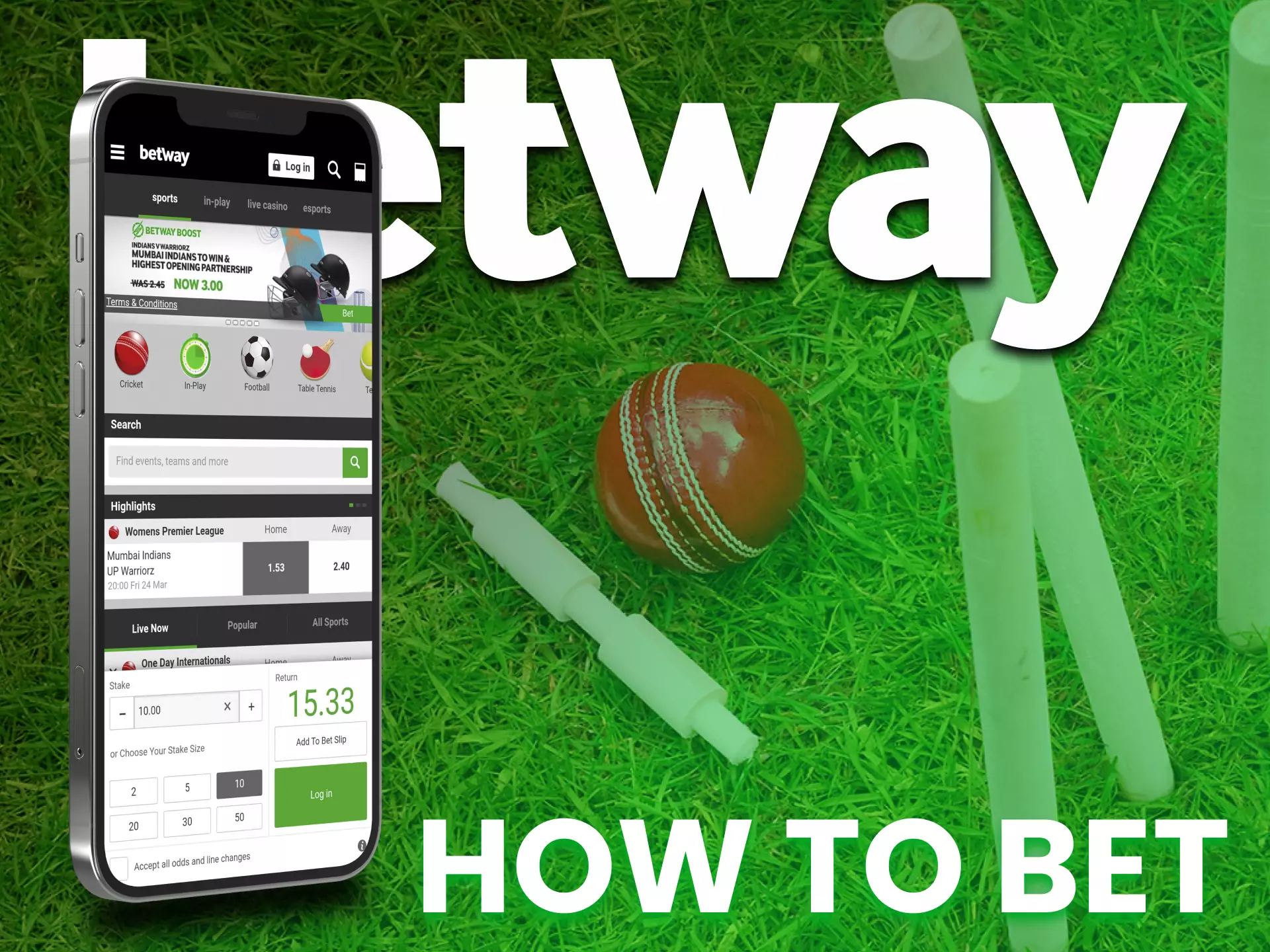 With these instructions, start betting easily on the Betway app.
