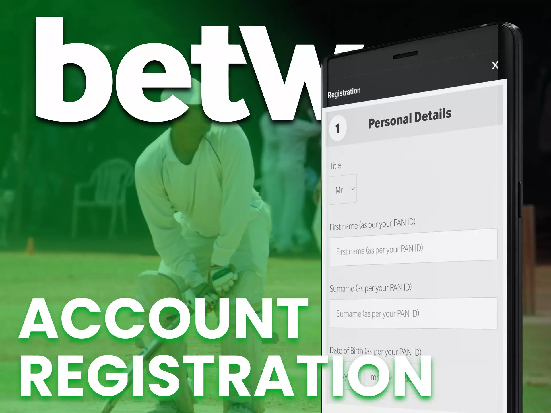 Complete a simple registration on the Betway app to play and bet.