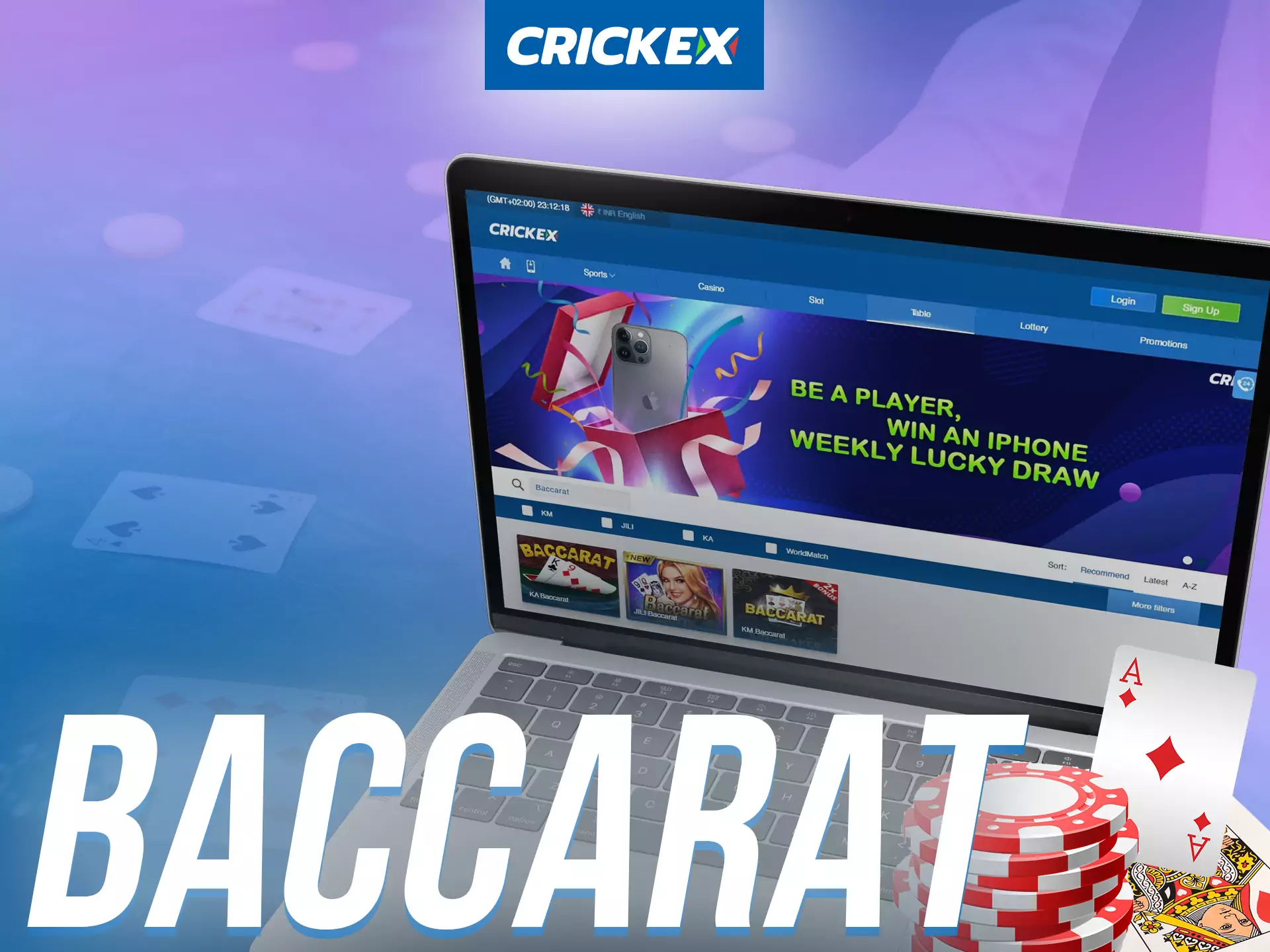 Play baccarat on Crickex.