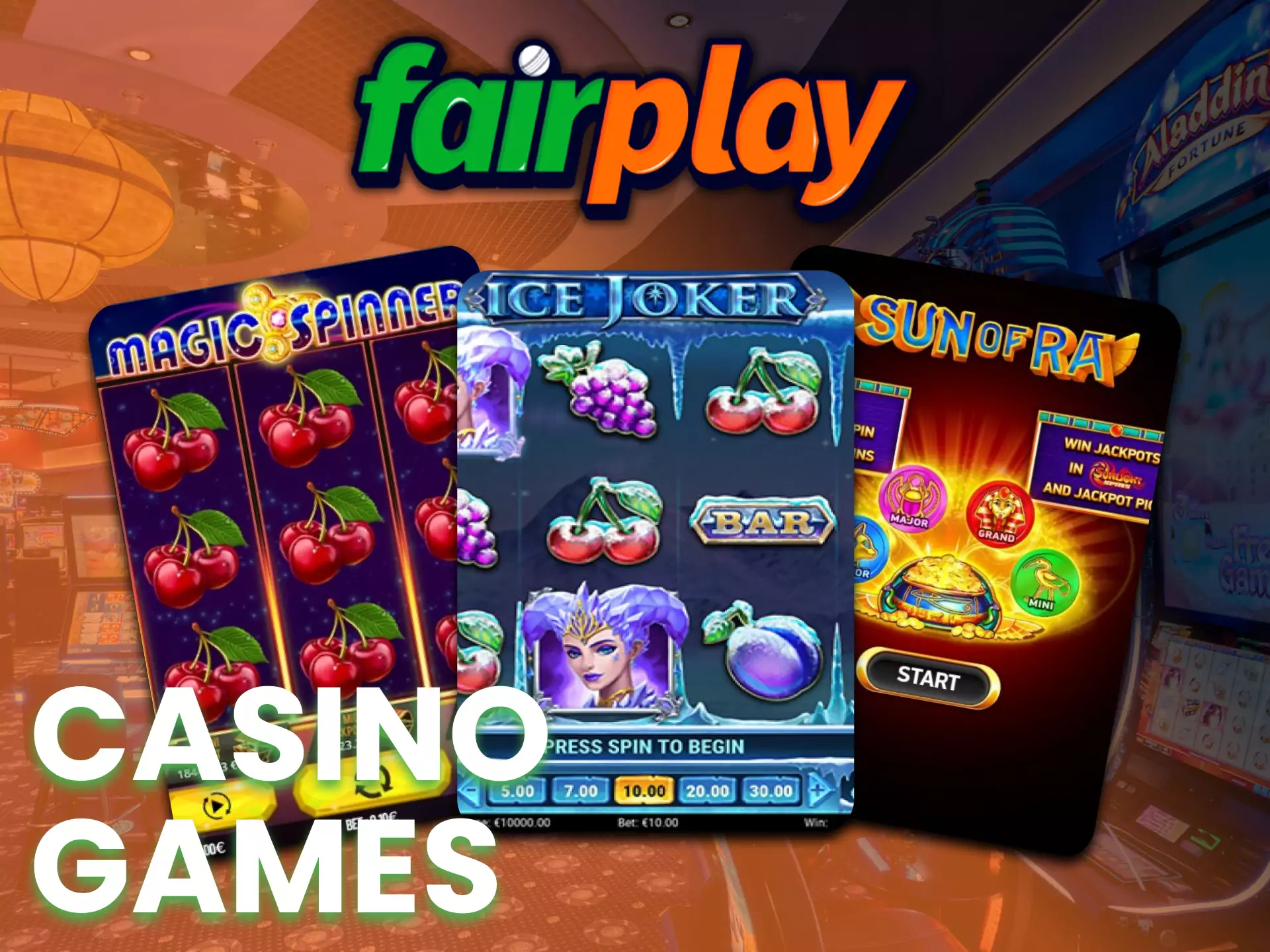 On Fairplay, find your favorite game and enjoy it.