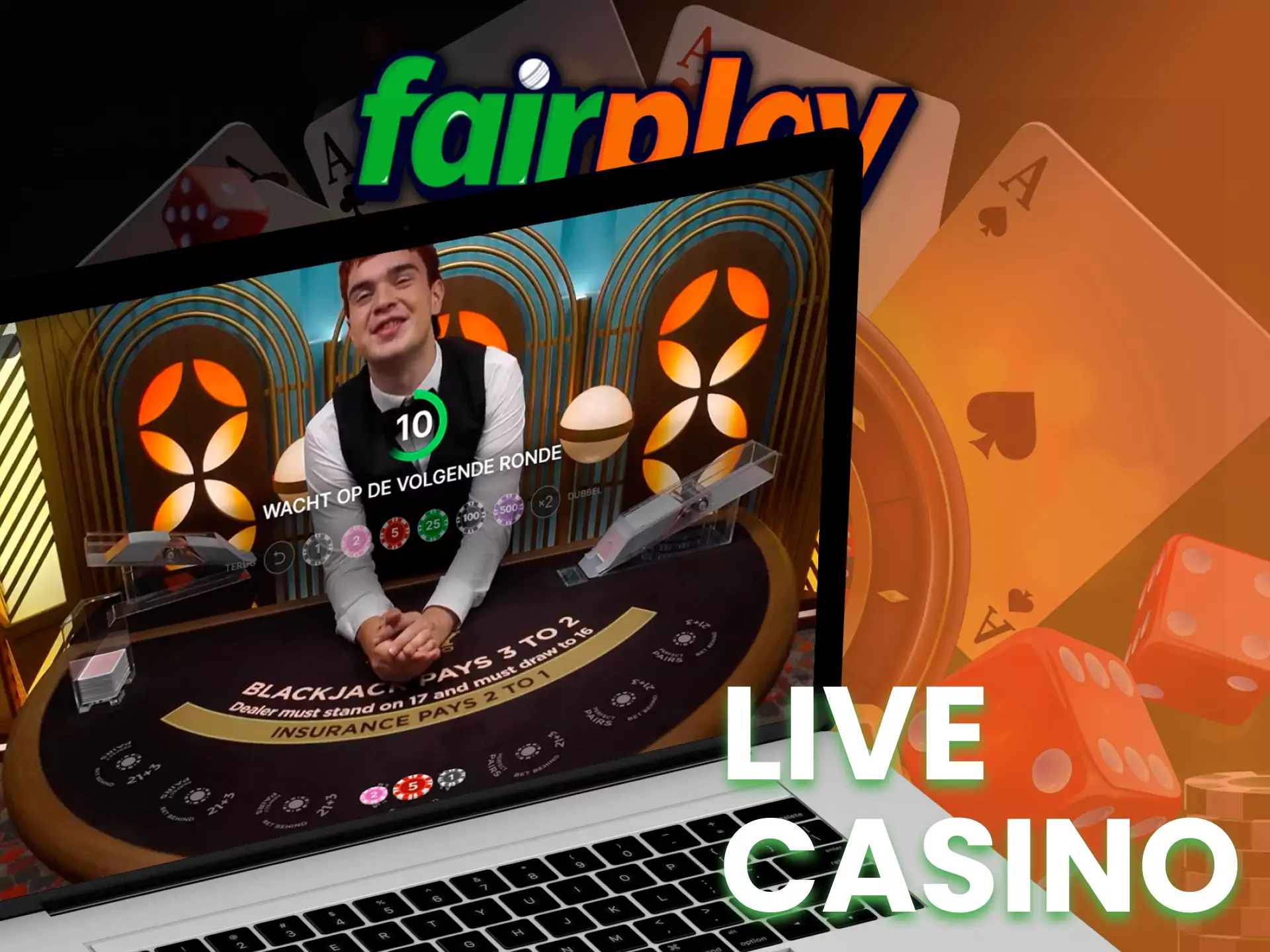 At Fairplay, play live casino games with real dealers.