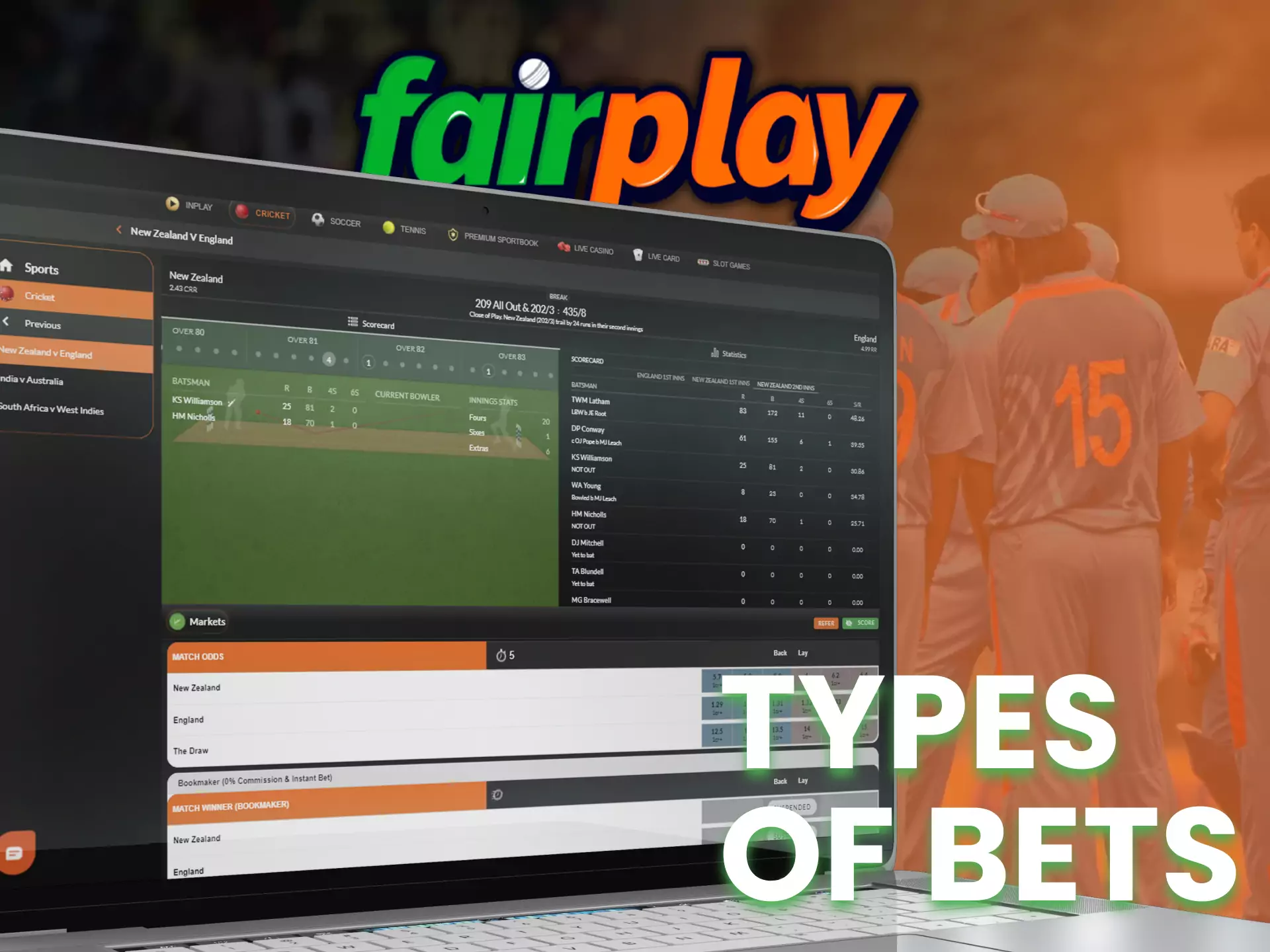 At Fairplay, try different types of betting and find the most comfortable for you.