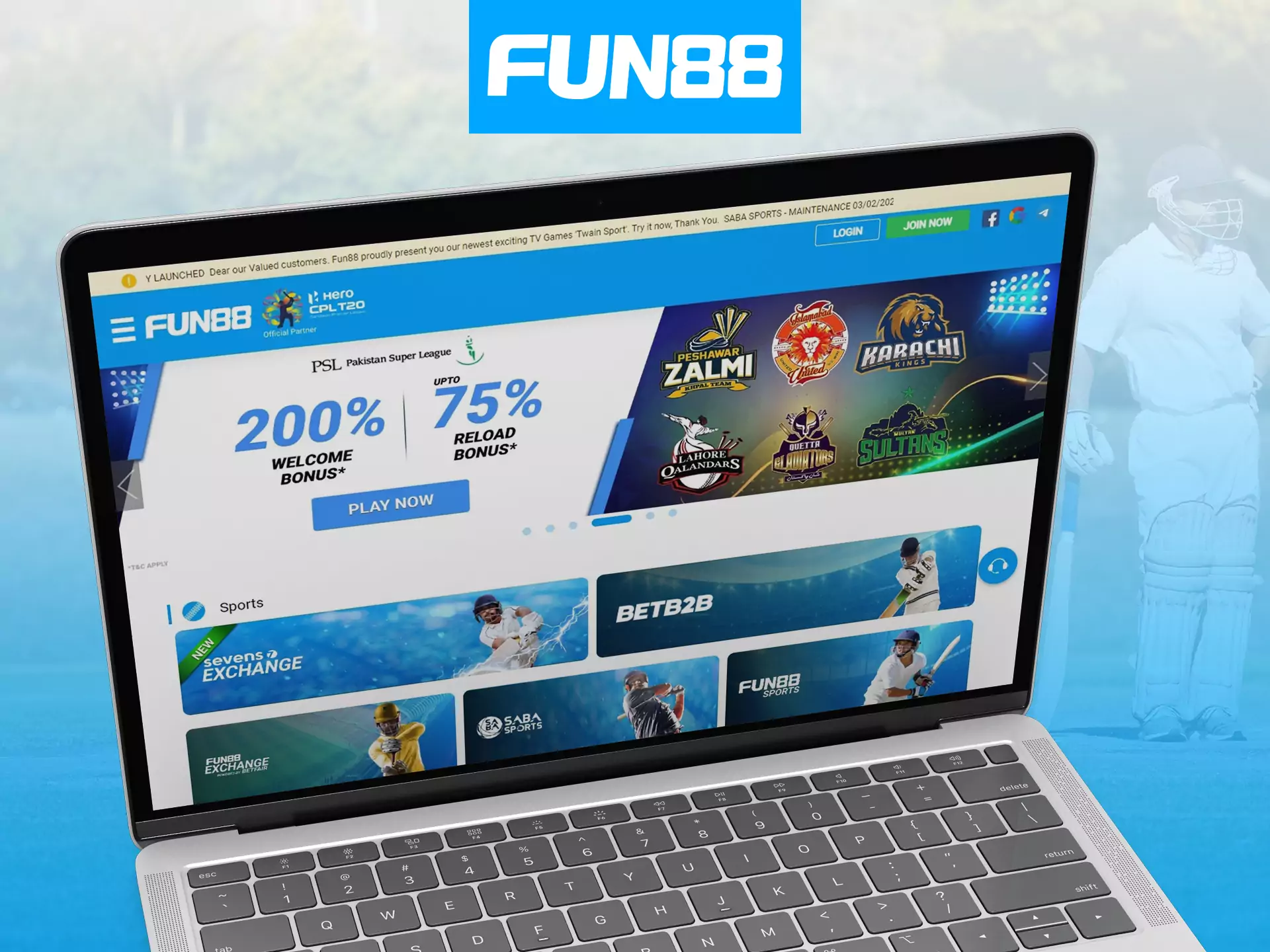 On the official site Fun88 you can bet and play at the casino.
